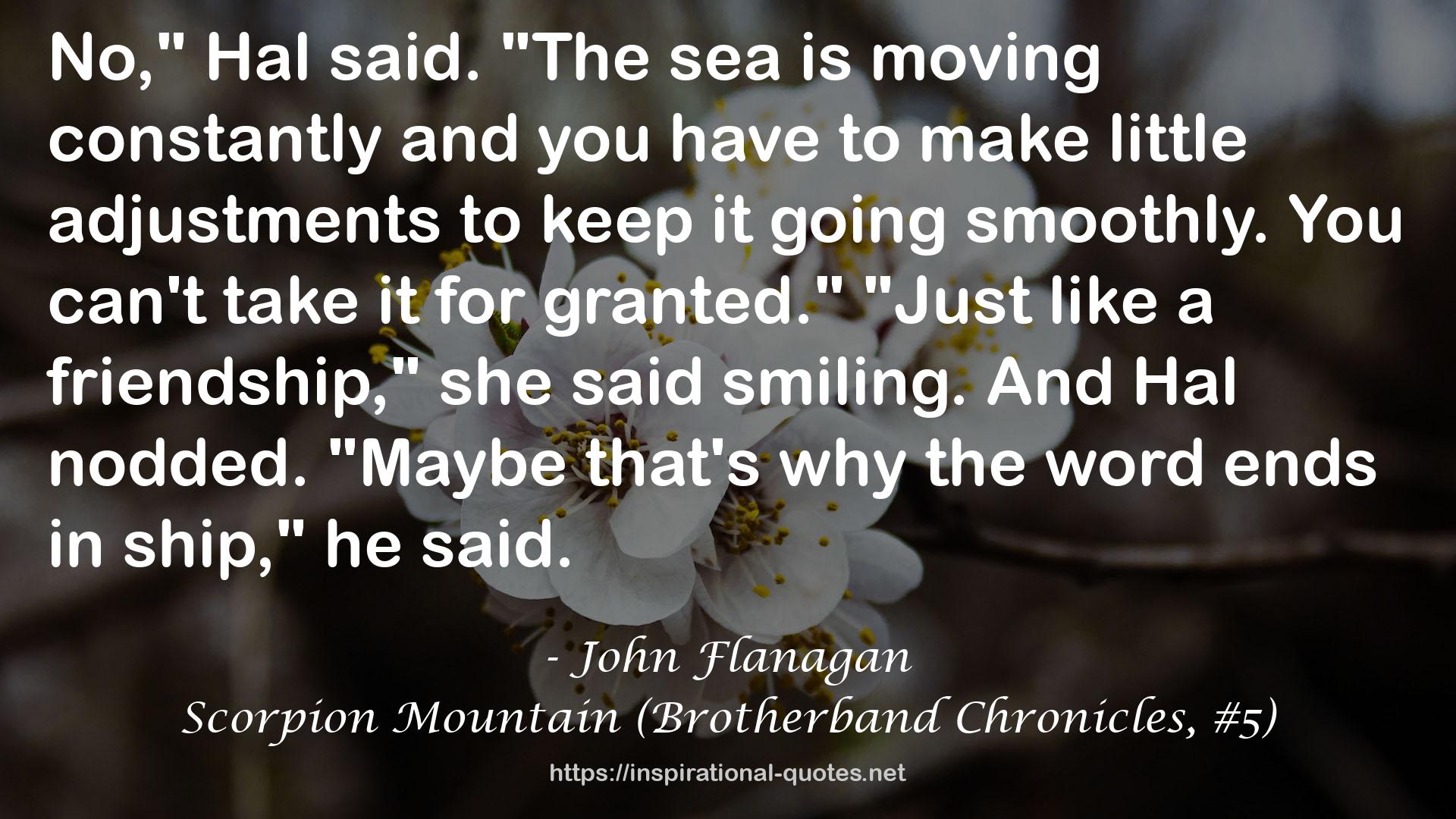 Scorpion Mountain (Brotherband Chronicles, #5) QUOTES