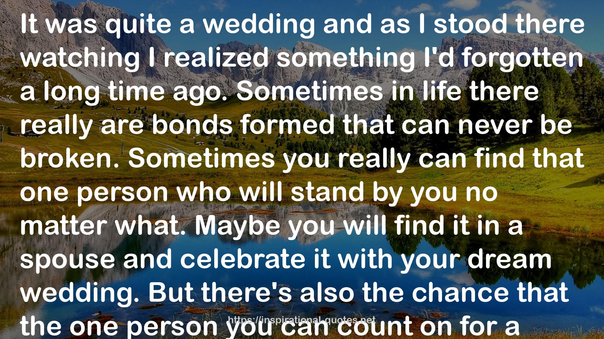 quite a wedding  QUOTES