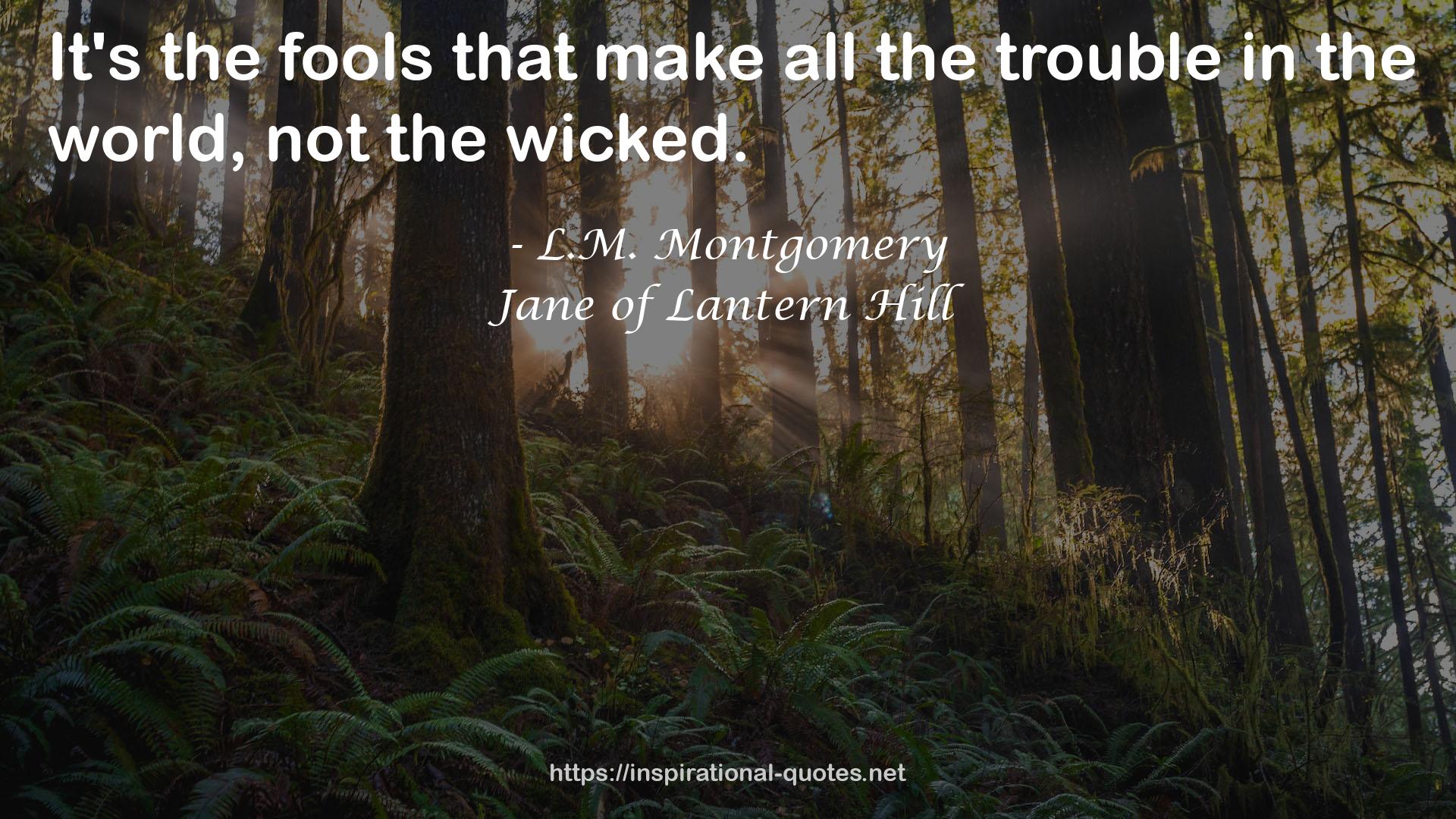 Jane of Lantern Hill QUOTES