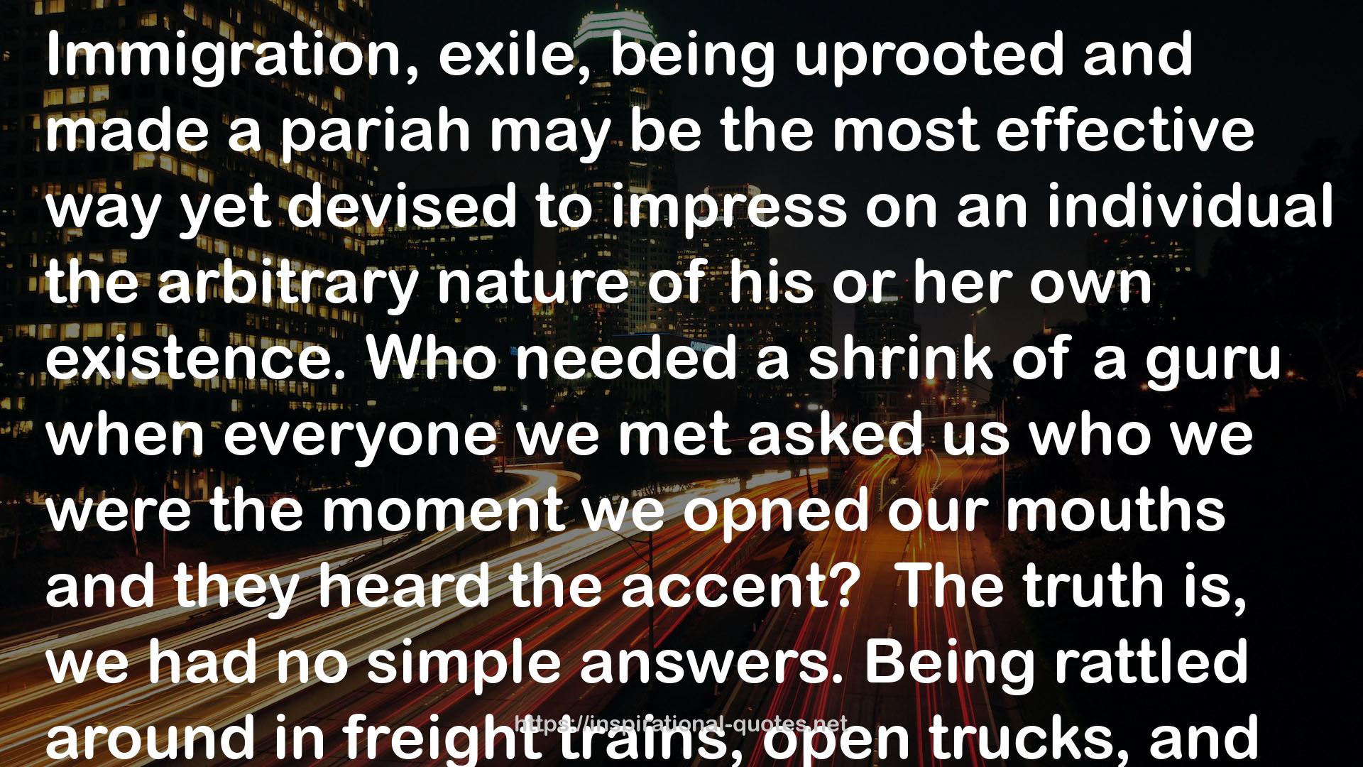 Letters of Transit: Reflections on Exile, Identity, Language, and Loss QUOTES