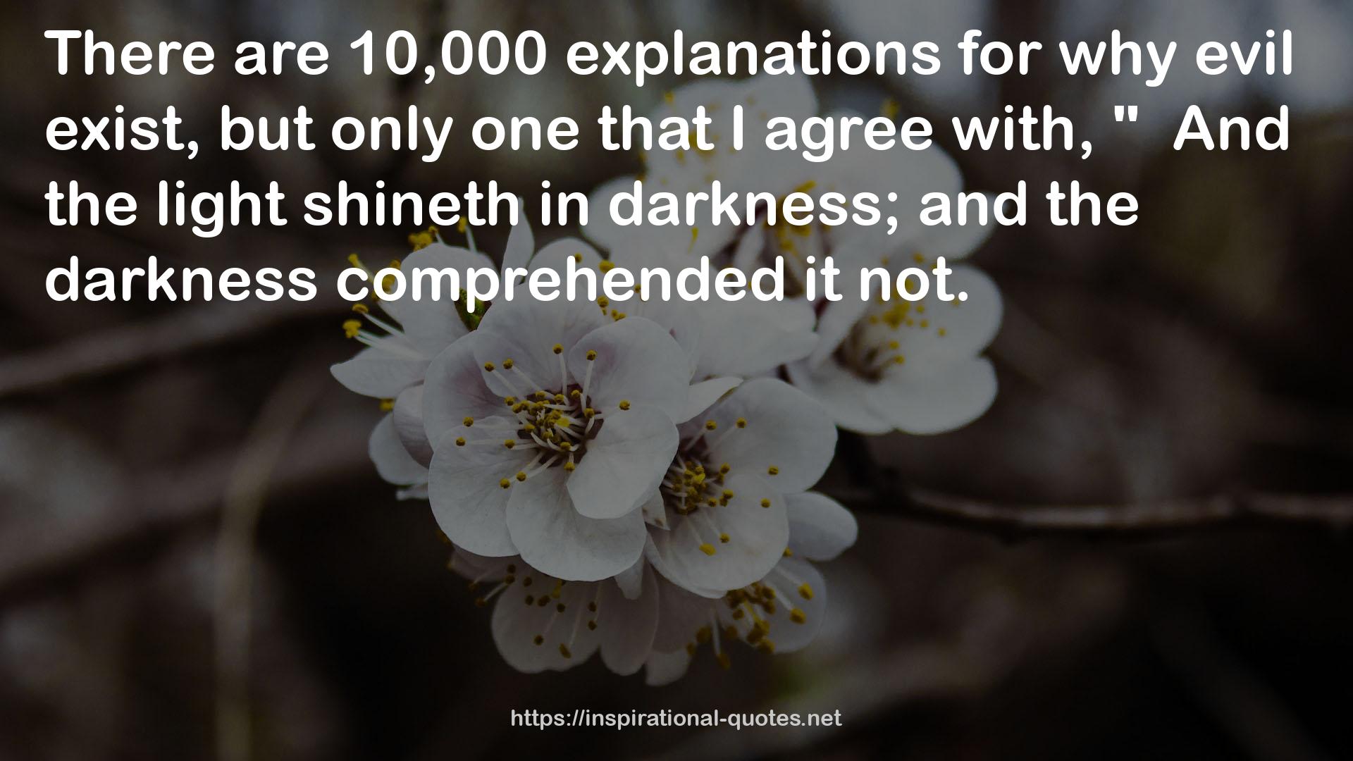 10,000 explanations  QUOTES