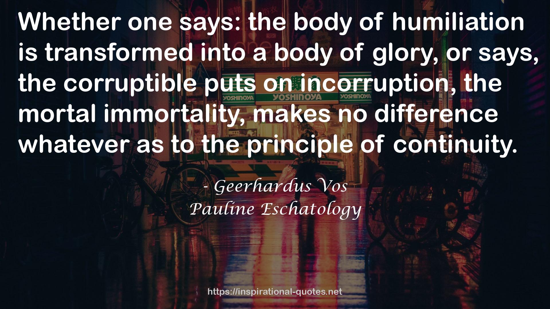 Geerhardus Vos QUOTES