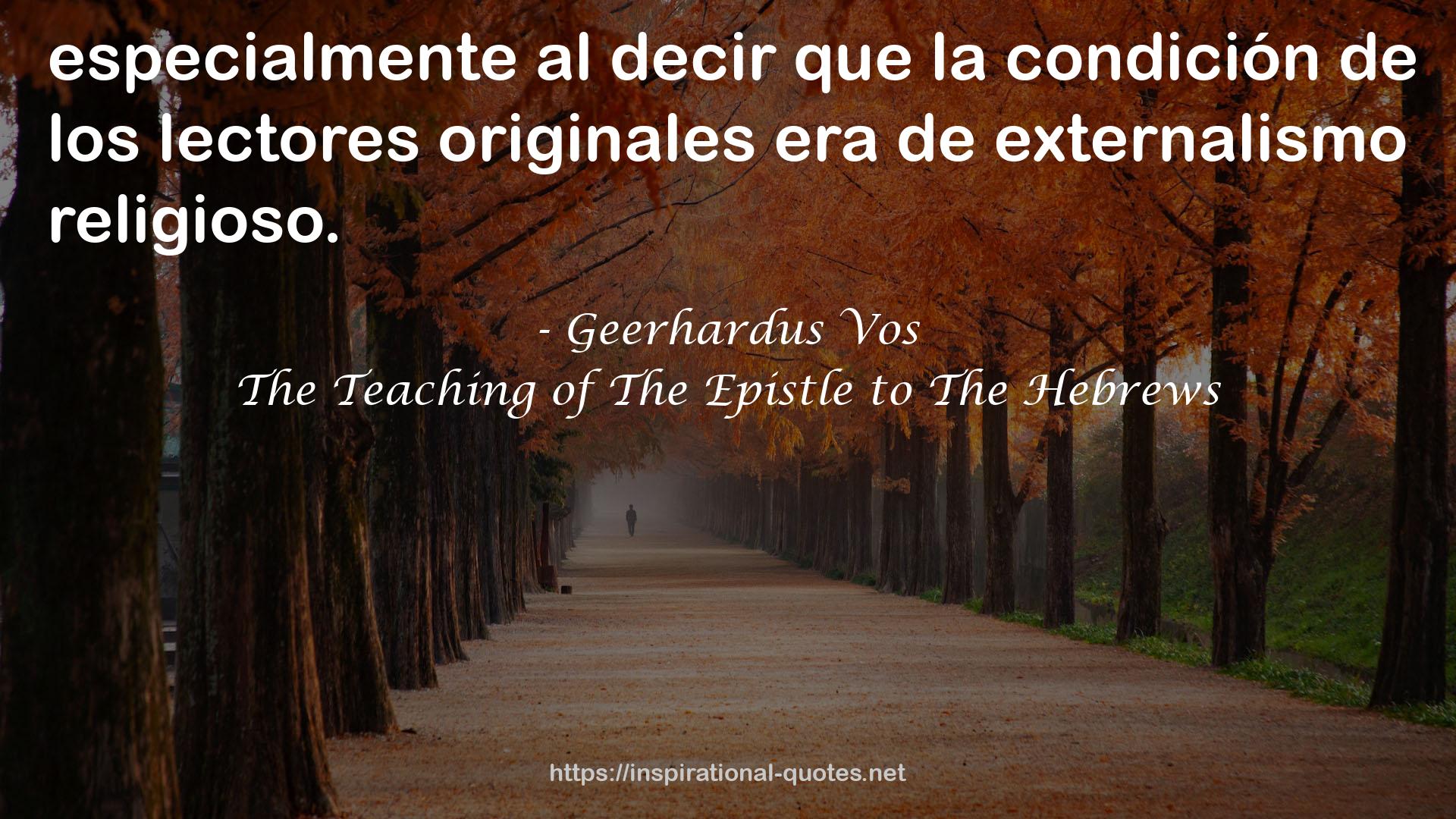 Geerhardus Vos QUOTES