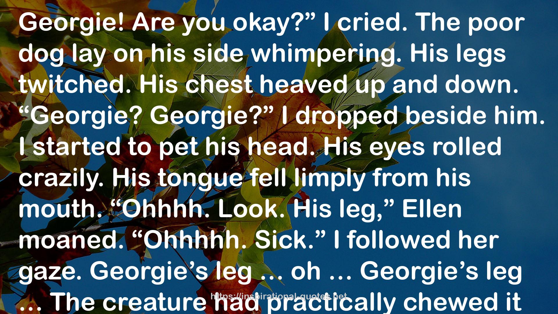 They Call Me Creature (The Nightmare Room, #6) QUOTES
