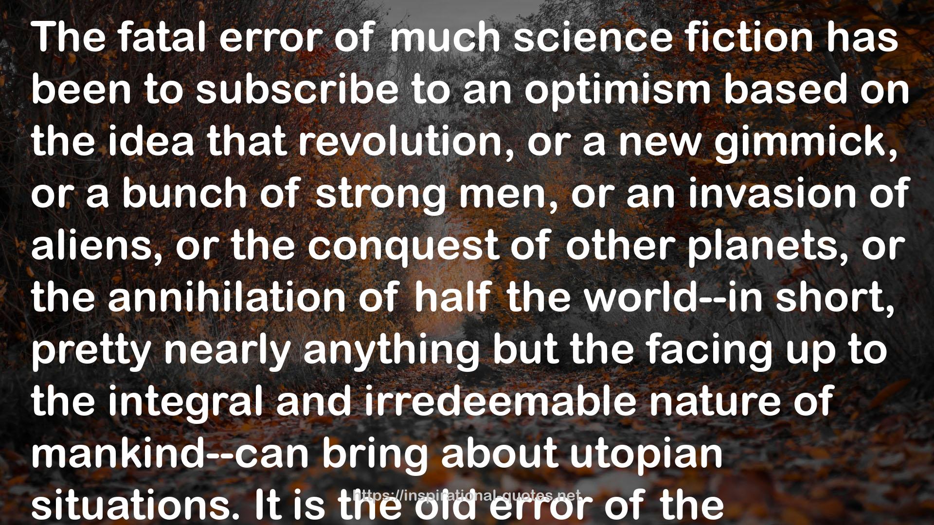 much science fiction  QUOTES
