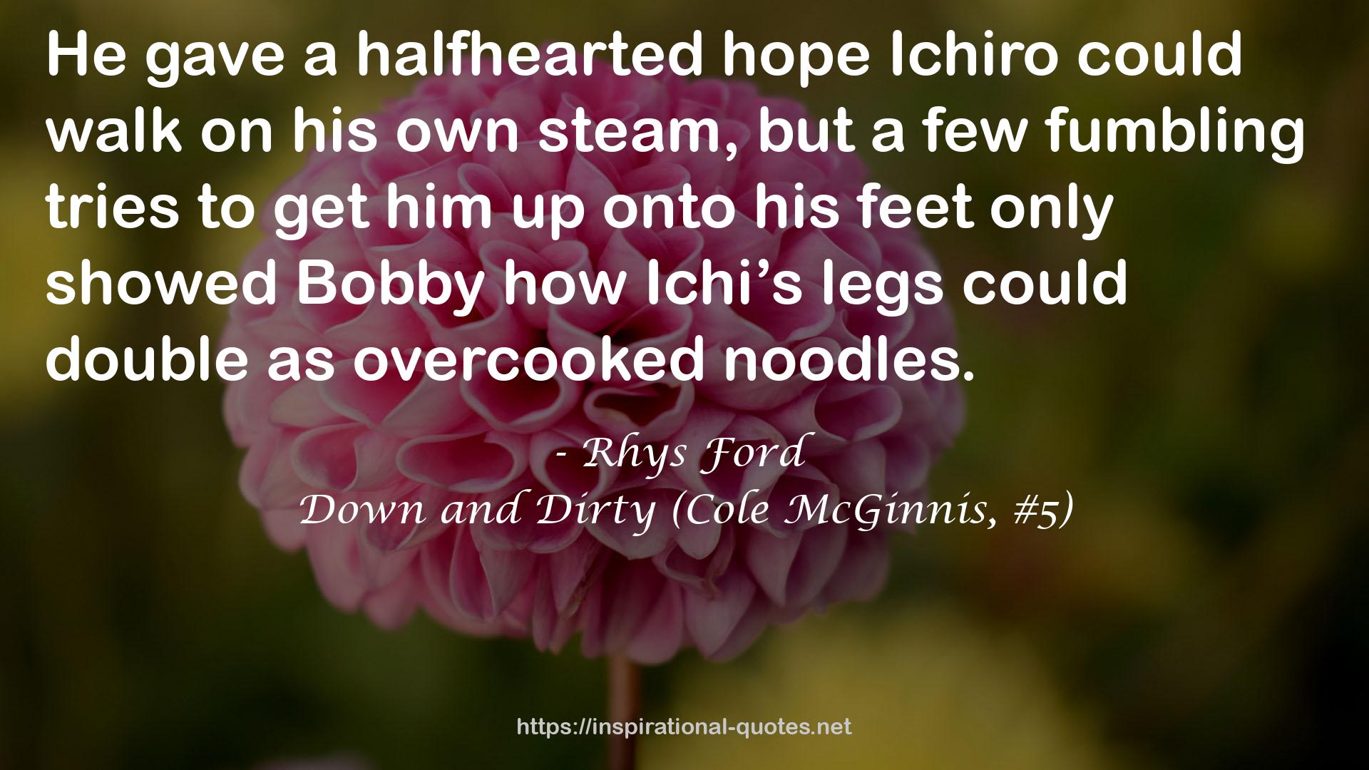 Down and Dirty (Cole McGinnis, #5) QUOTES