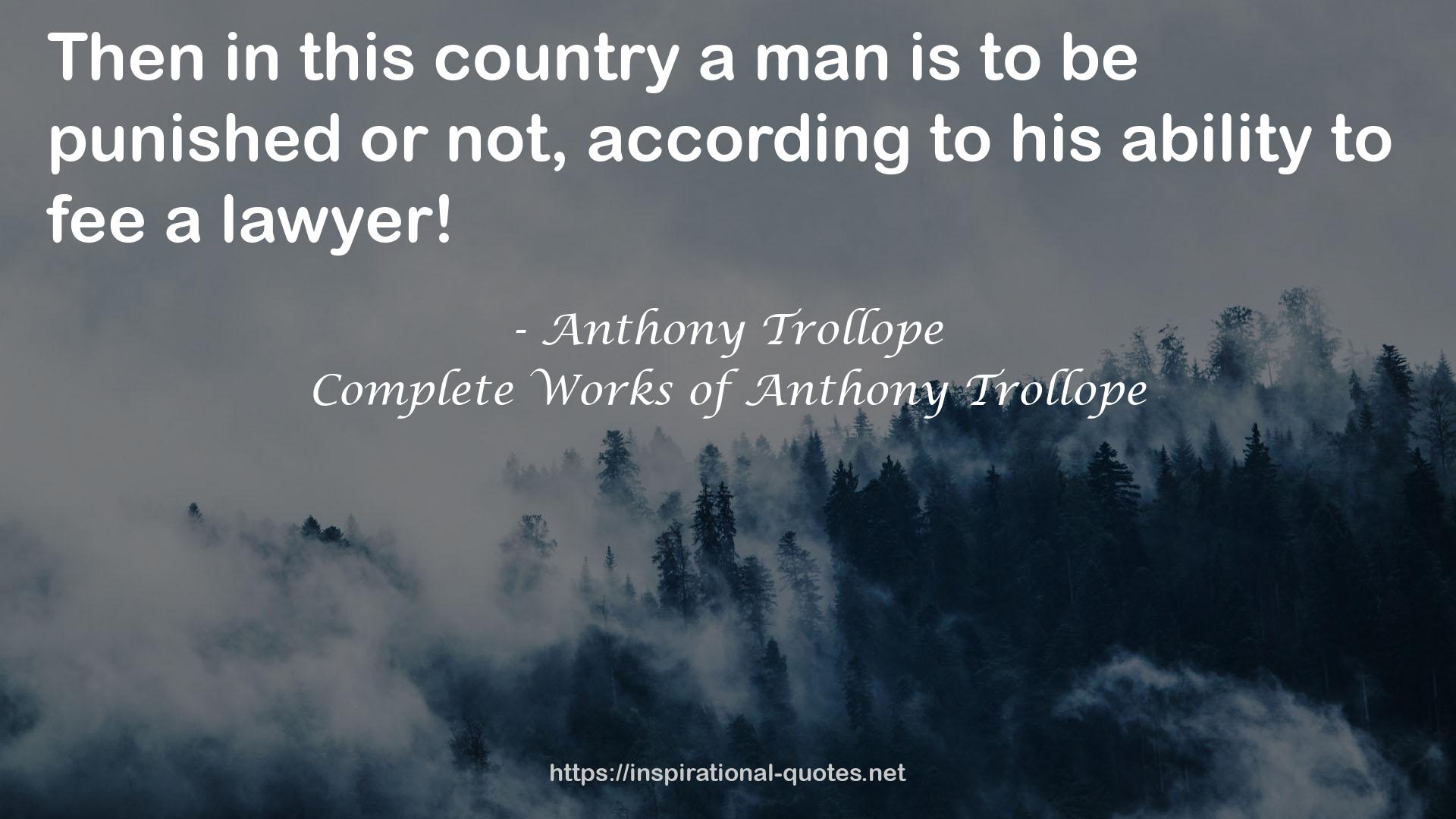Anthony Trollope QUOTES