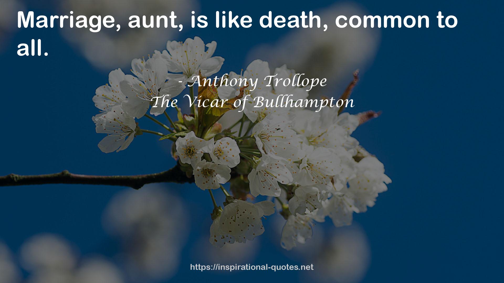 The Vicar of Bullhampton QUOTES
