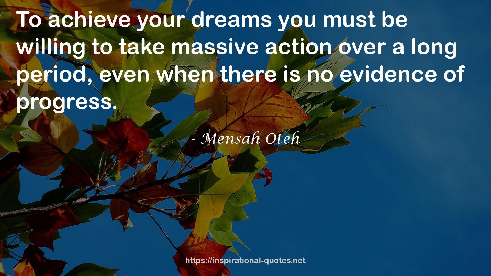 massive action  QUOTES