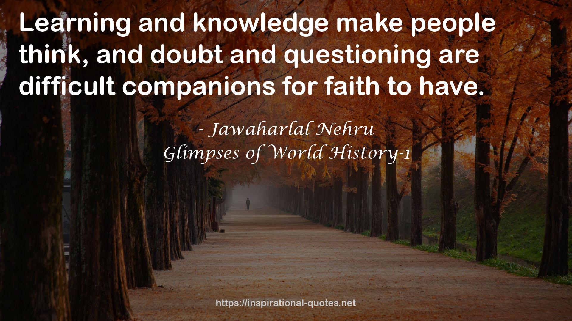 Glimpses of World History-1 QUOTES