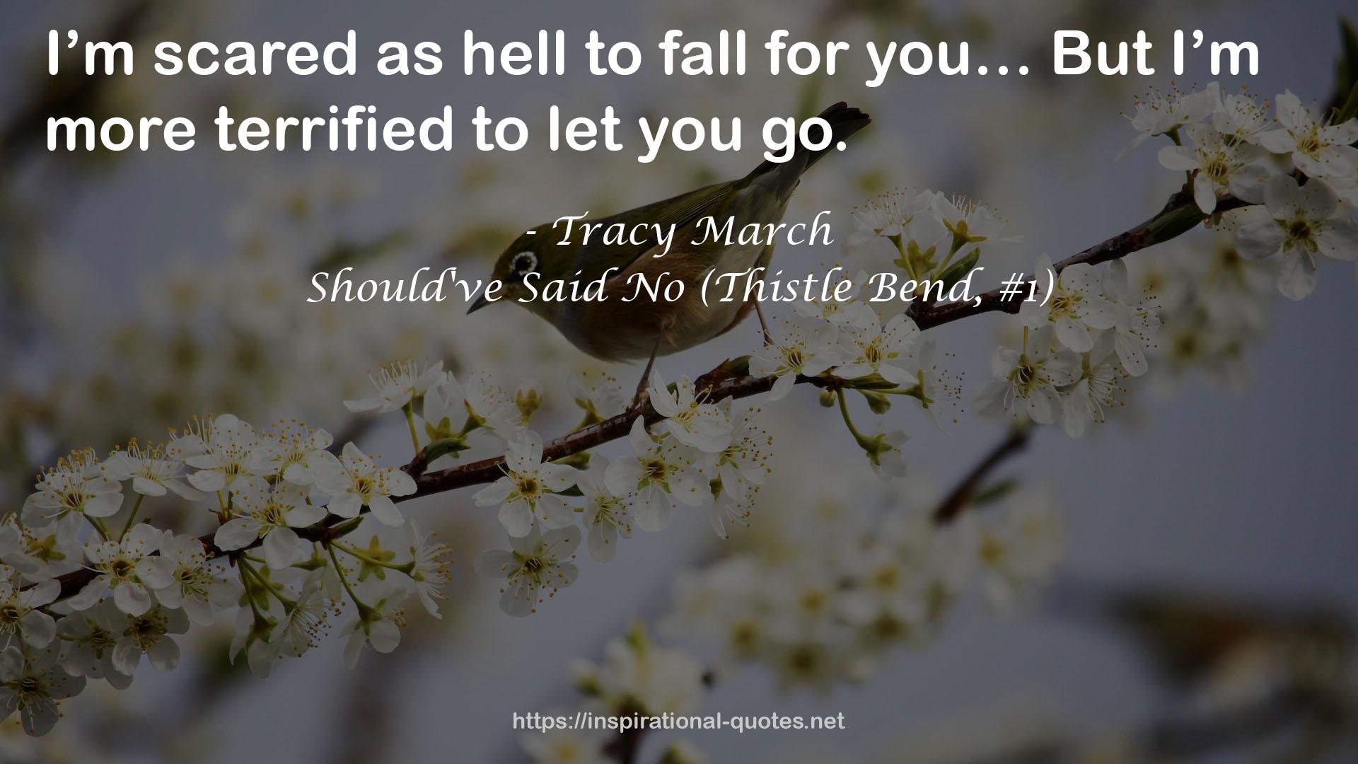 Should've Said No (Thistle Bend, #1) QUOTES