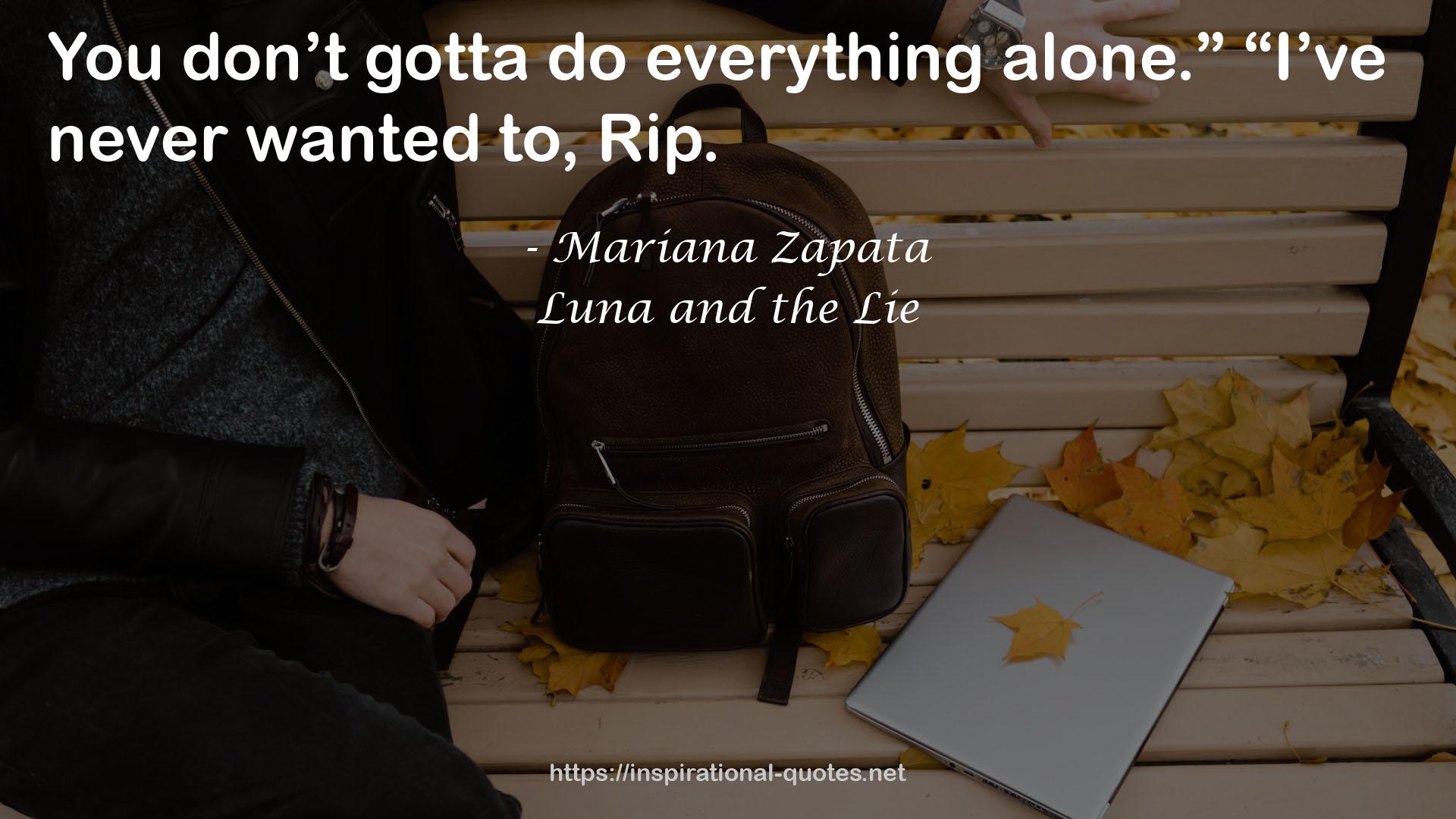 Luna and the Lie QUOTES
