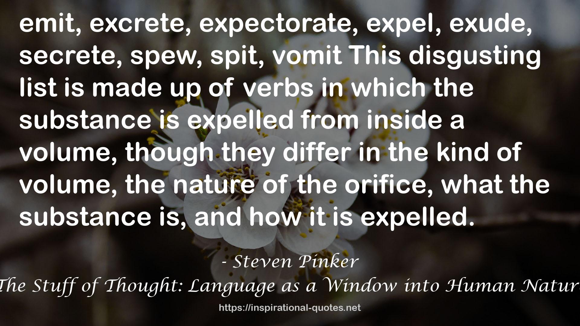 The Stuff of Thought: Language as a Window into Human Nature QUOTES