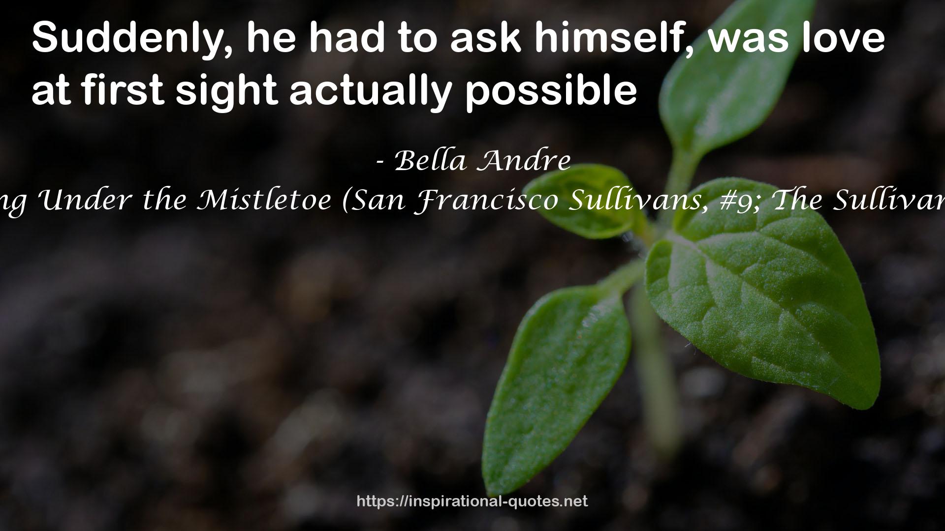 Kissing Under the Mistletoe (San Francisco Sullivans, #9; The Sullivans, #9) QUOTES