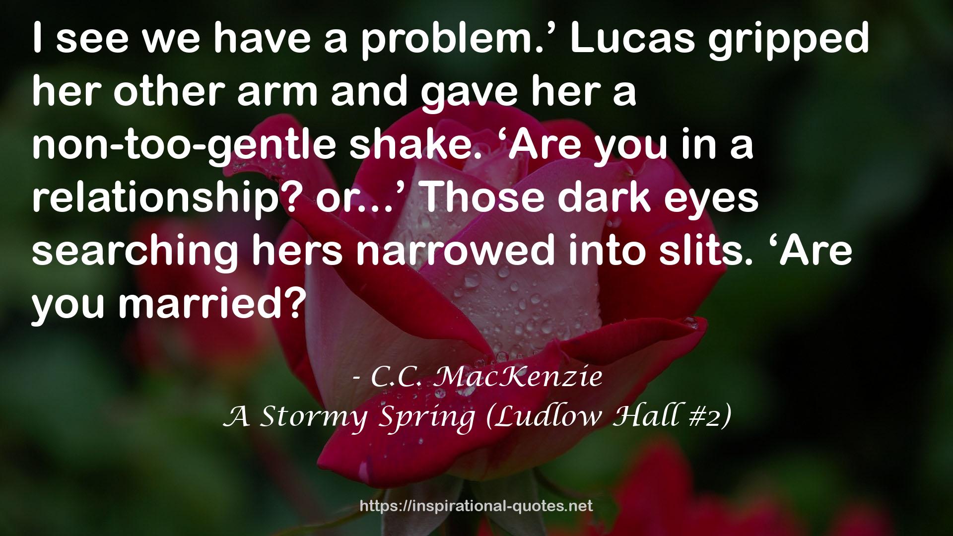 A Stormy Spring (Ludlow Hall #2) QUOTES