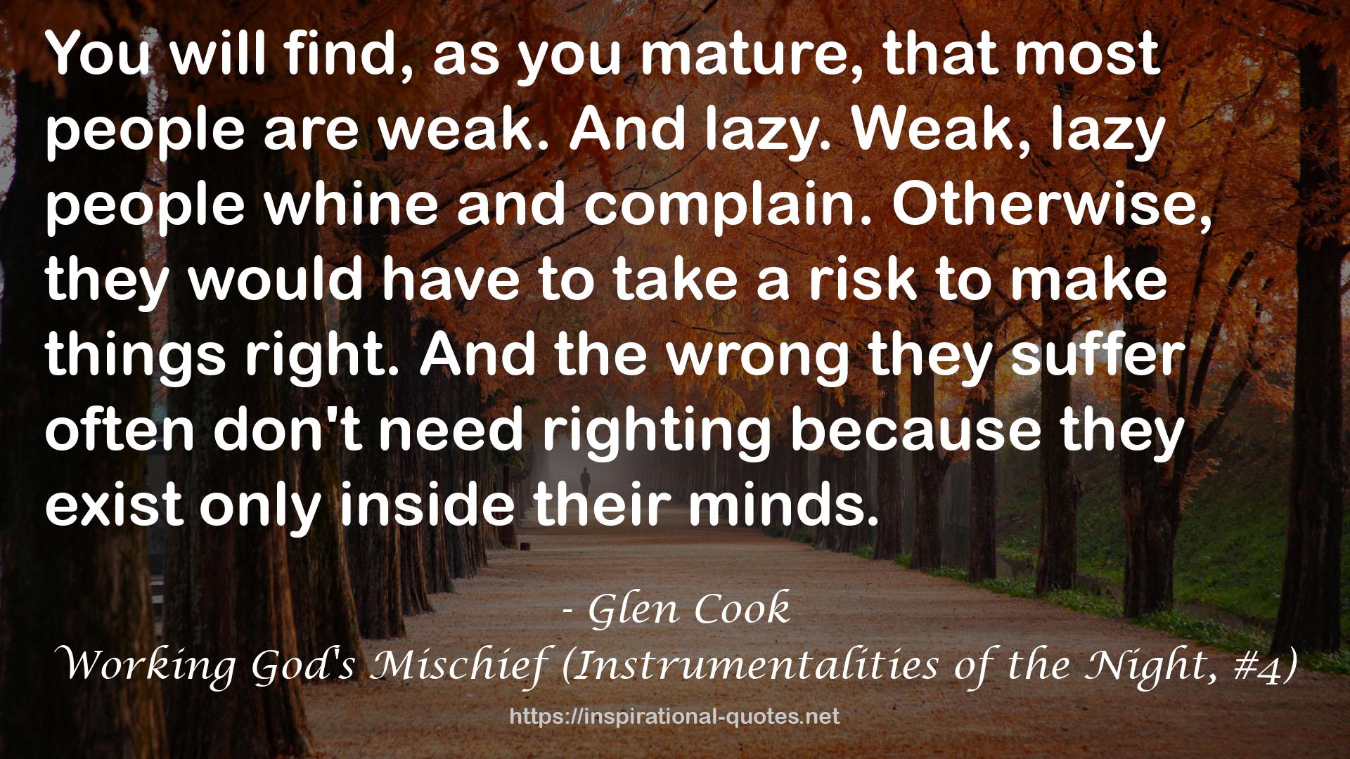 Working God's Mischief (Instrumentalities of the Night, #4) QUOTES