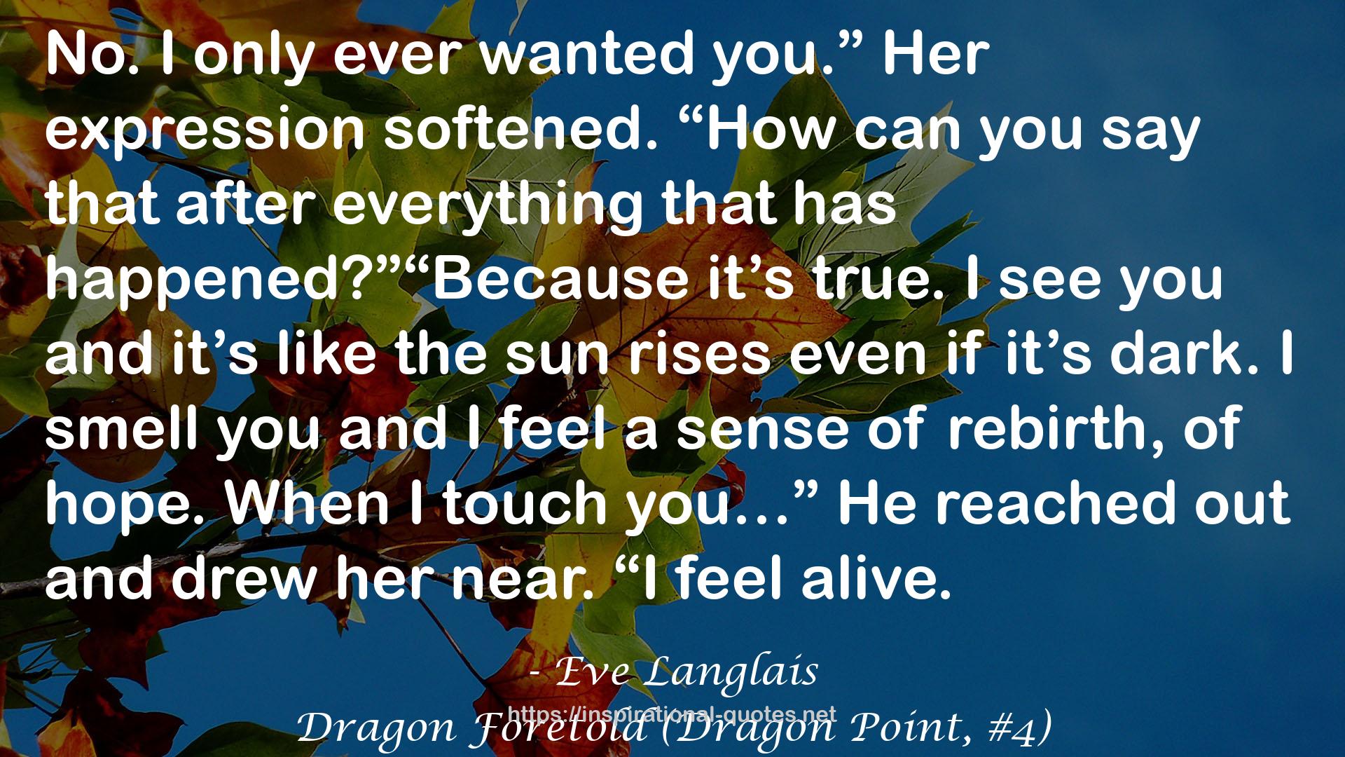 Dragon Foretold (Dragon Point, #4) QUOTES