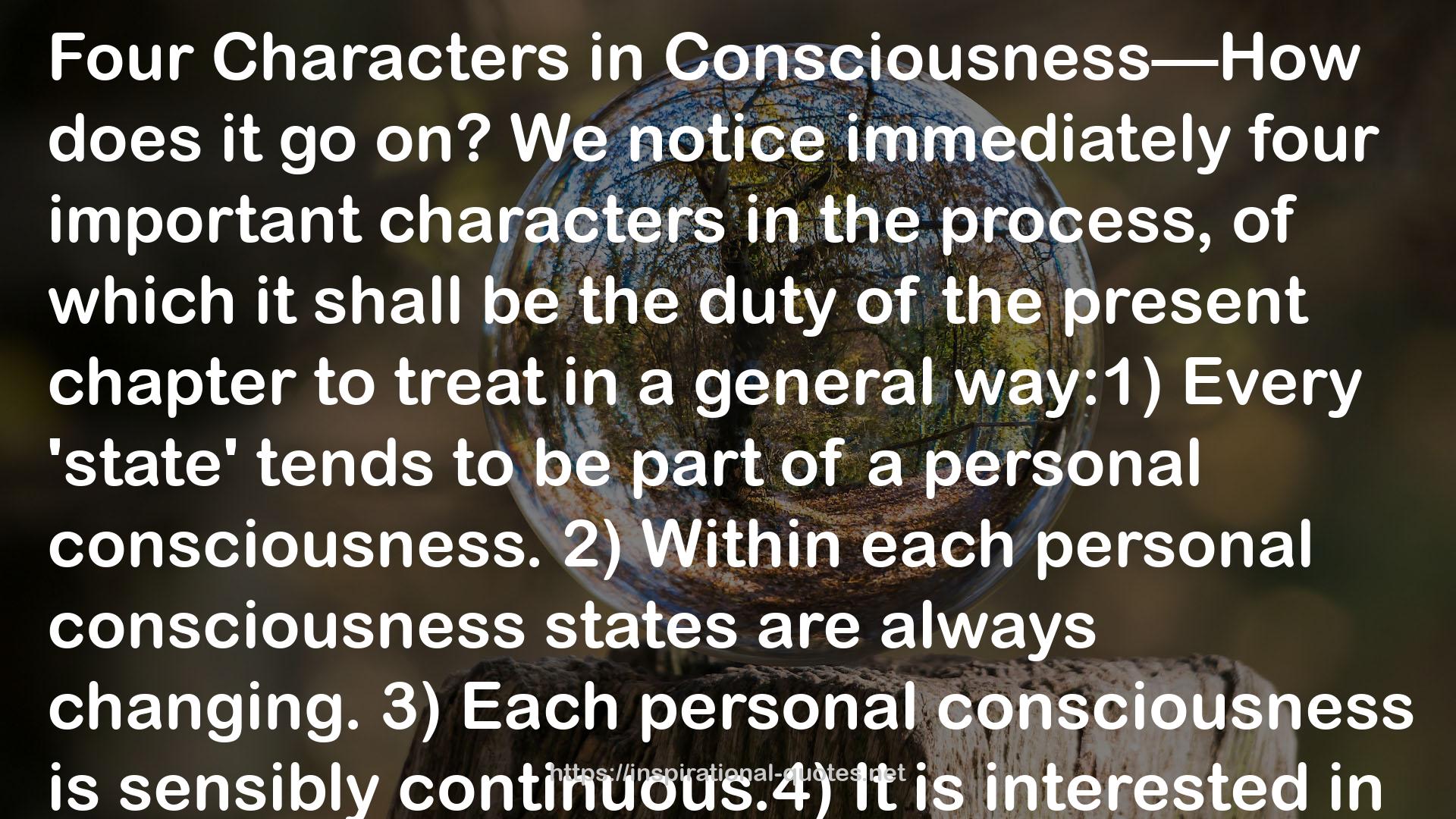 Each personal consciousness  QUOTES