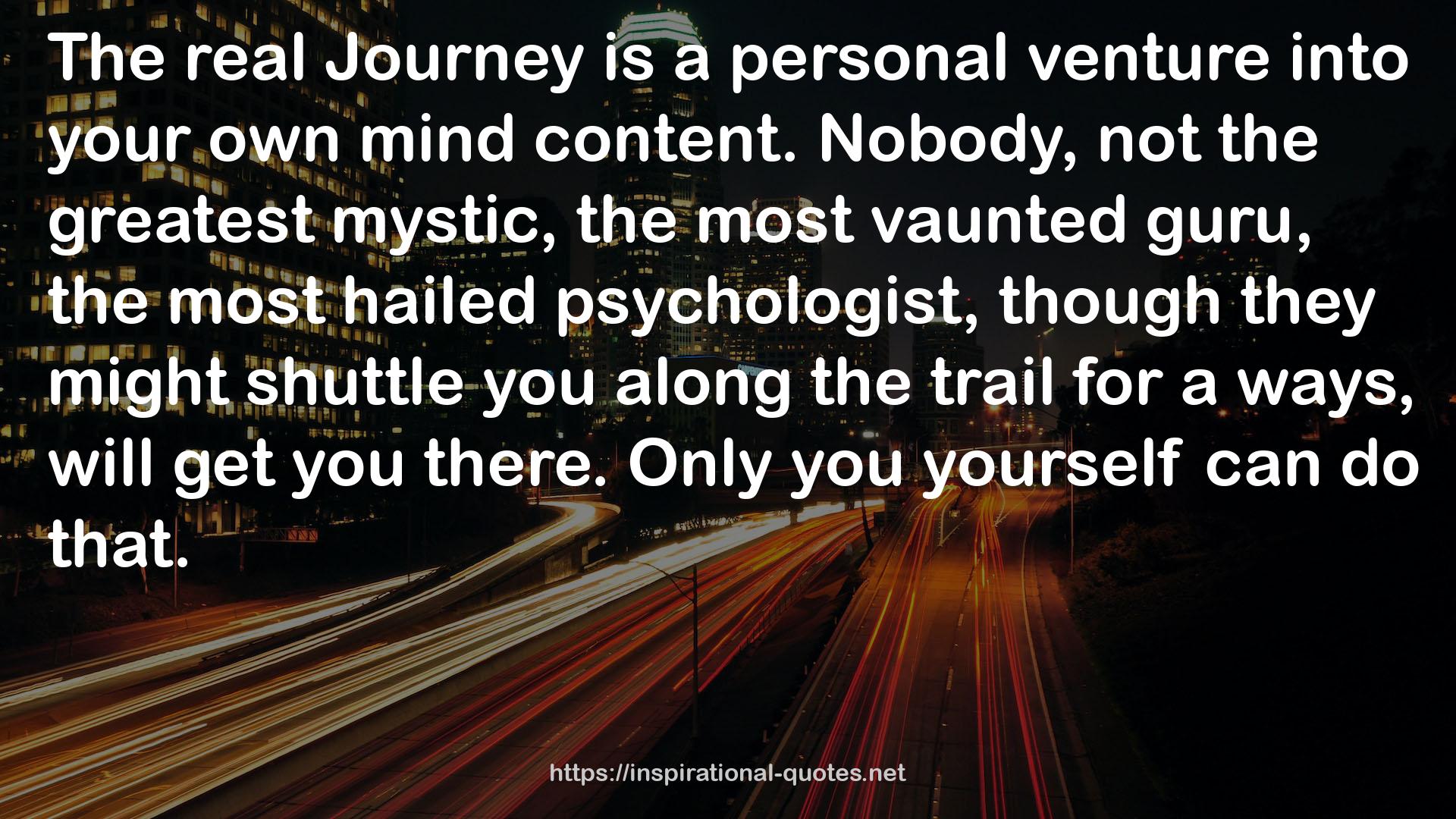 a personal venture  QUOTES