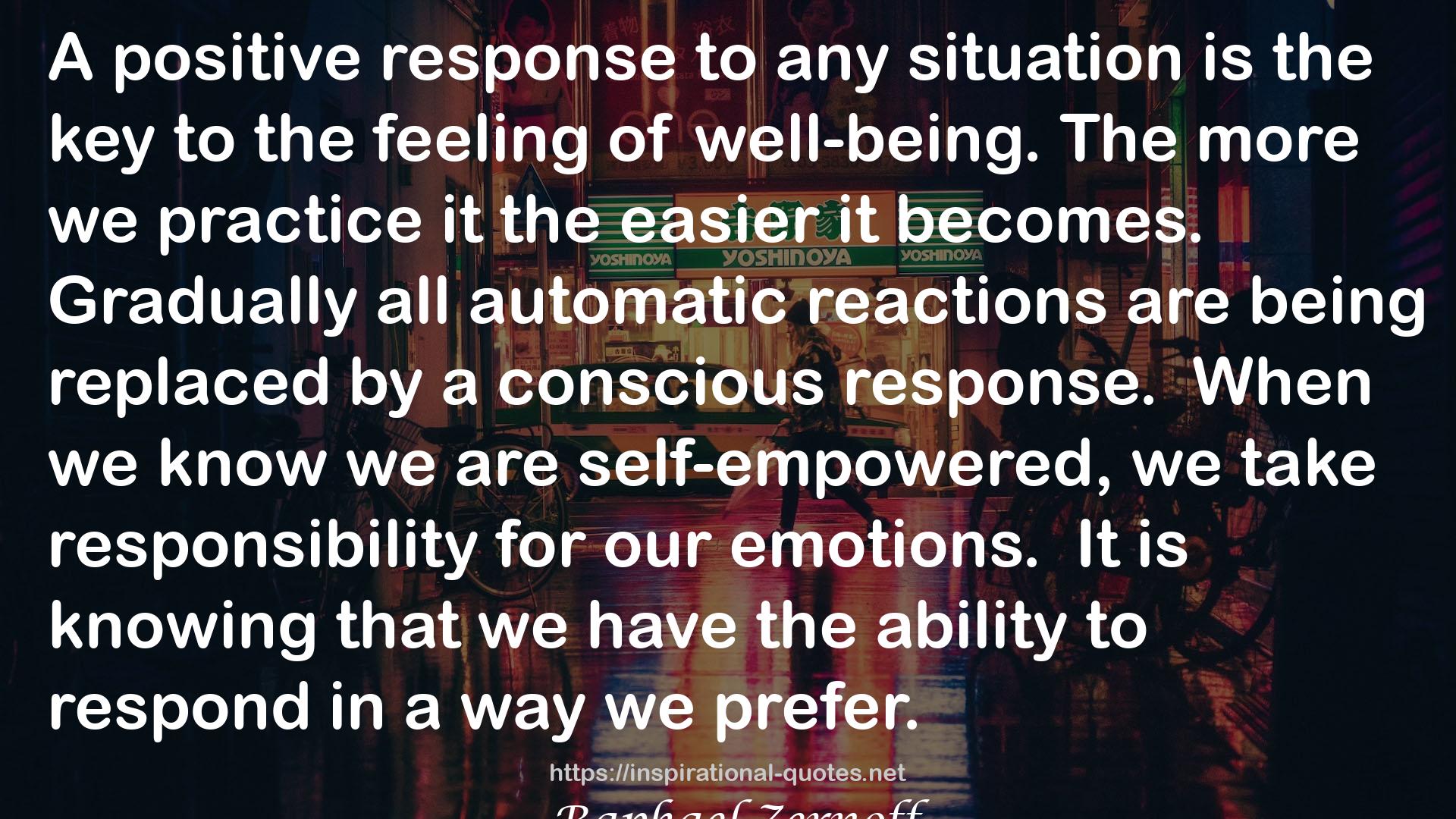 all automatic reactions  QUOTES