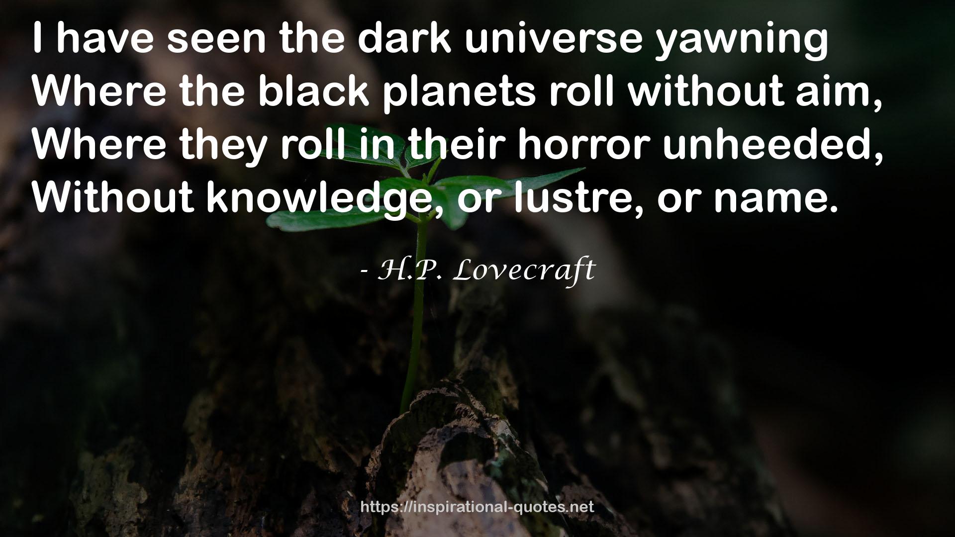 the black planets  QUOTES