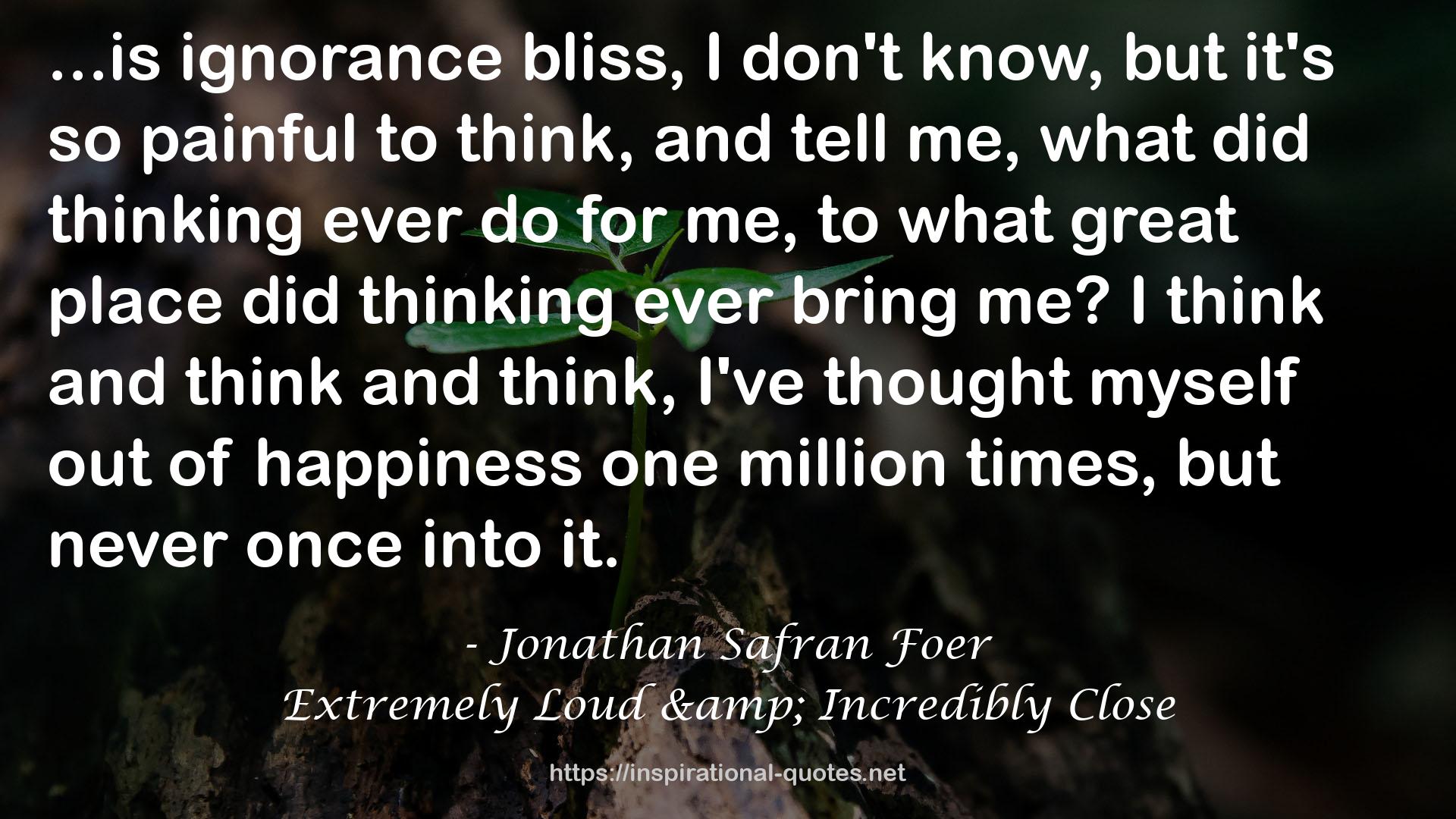 Jonathan Safran Foer QUOTES