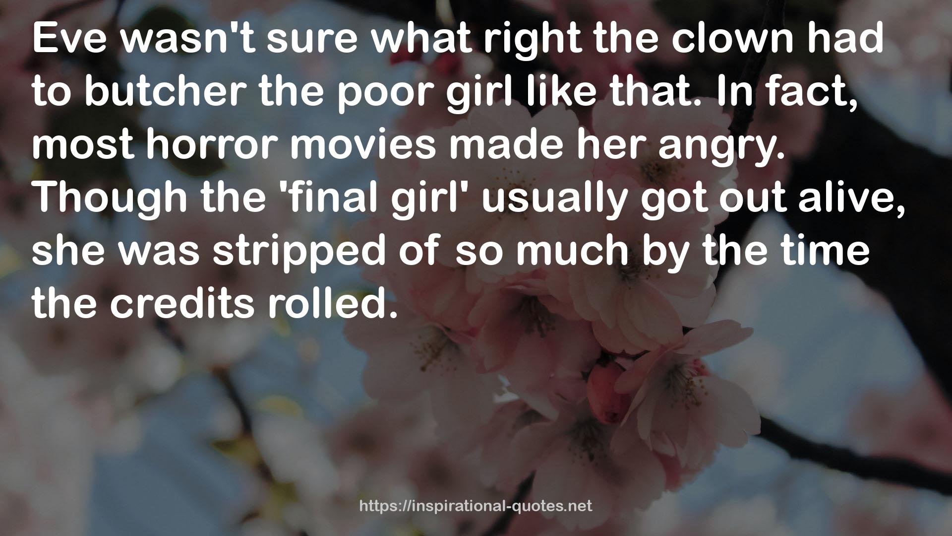 the poor girl  QUOTES