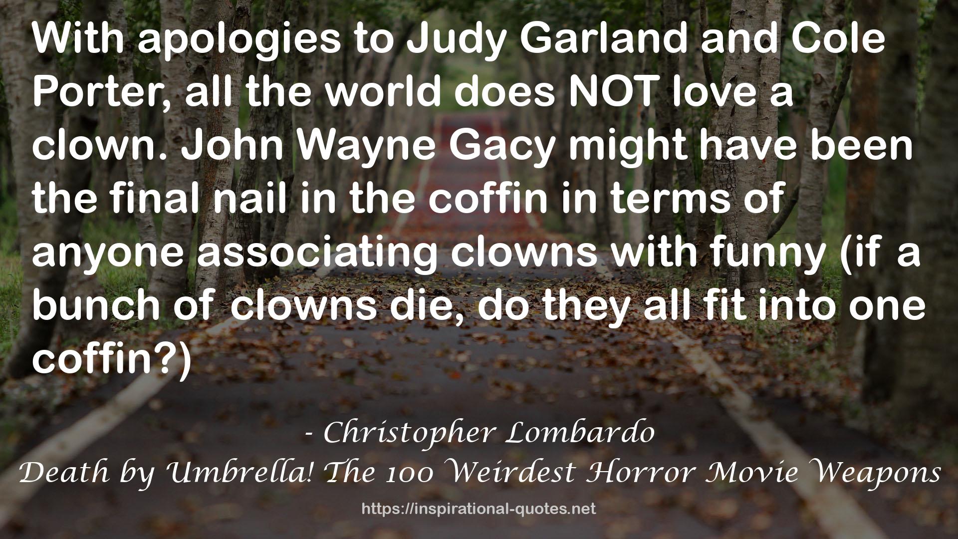 Death by Umbrella! The 100 Weirdest Horror Movie Weapons QUOTES