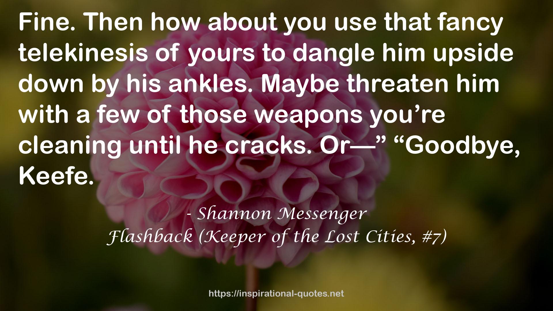 Flashback (Keeper of the Lost Cities, #7) QUOTES