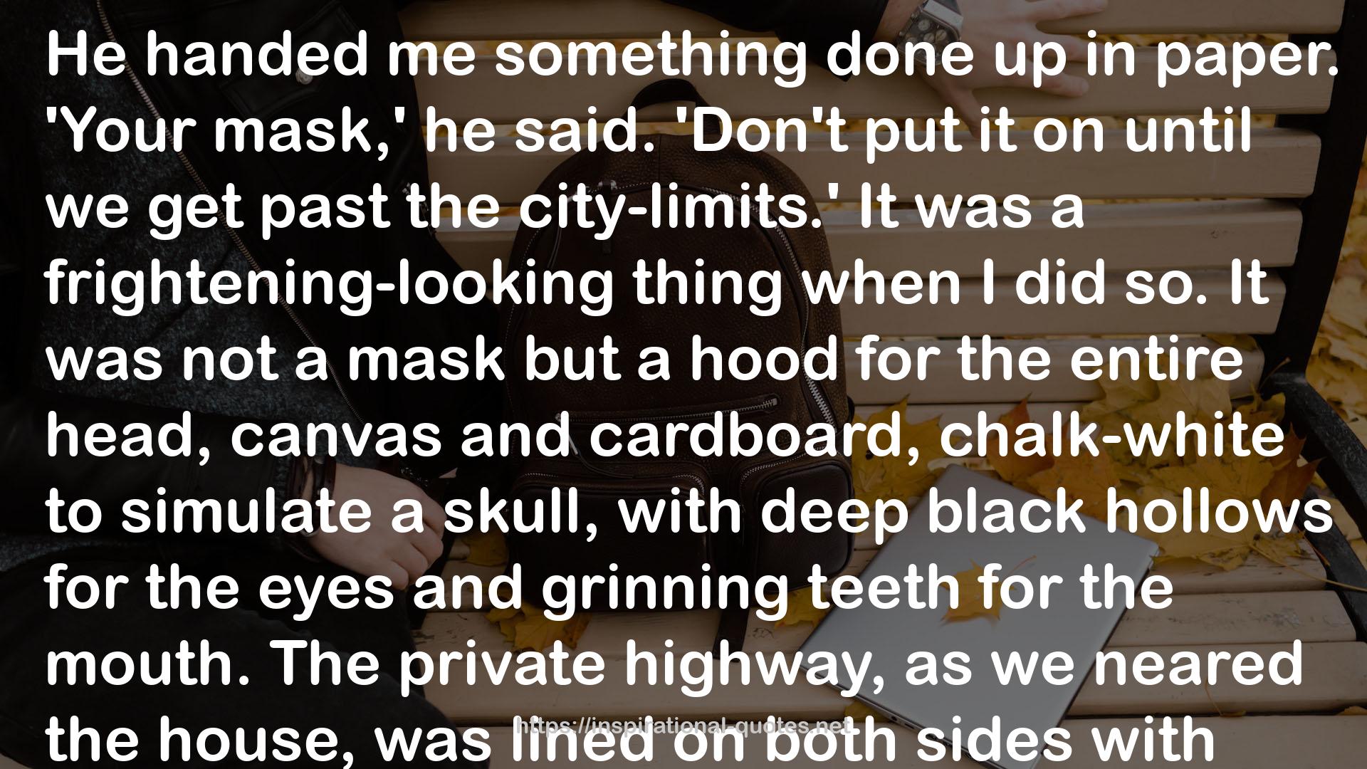 a hood  QUOTES