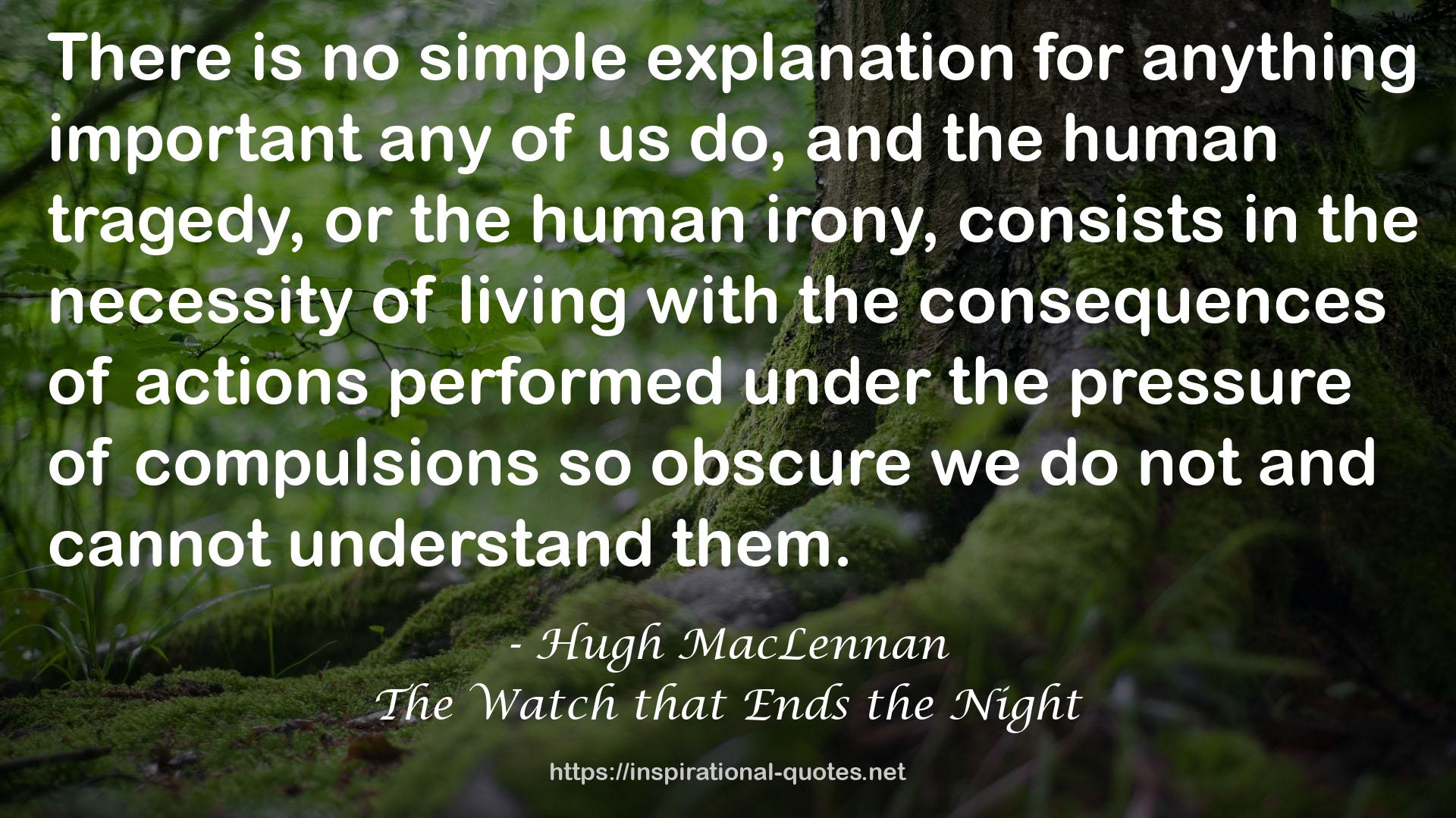 Hugh MacLennan QUOTES