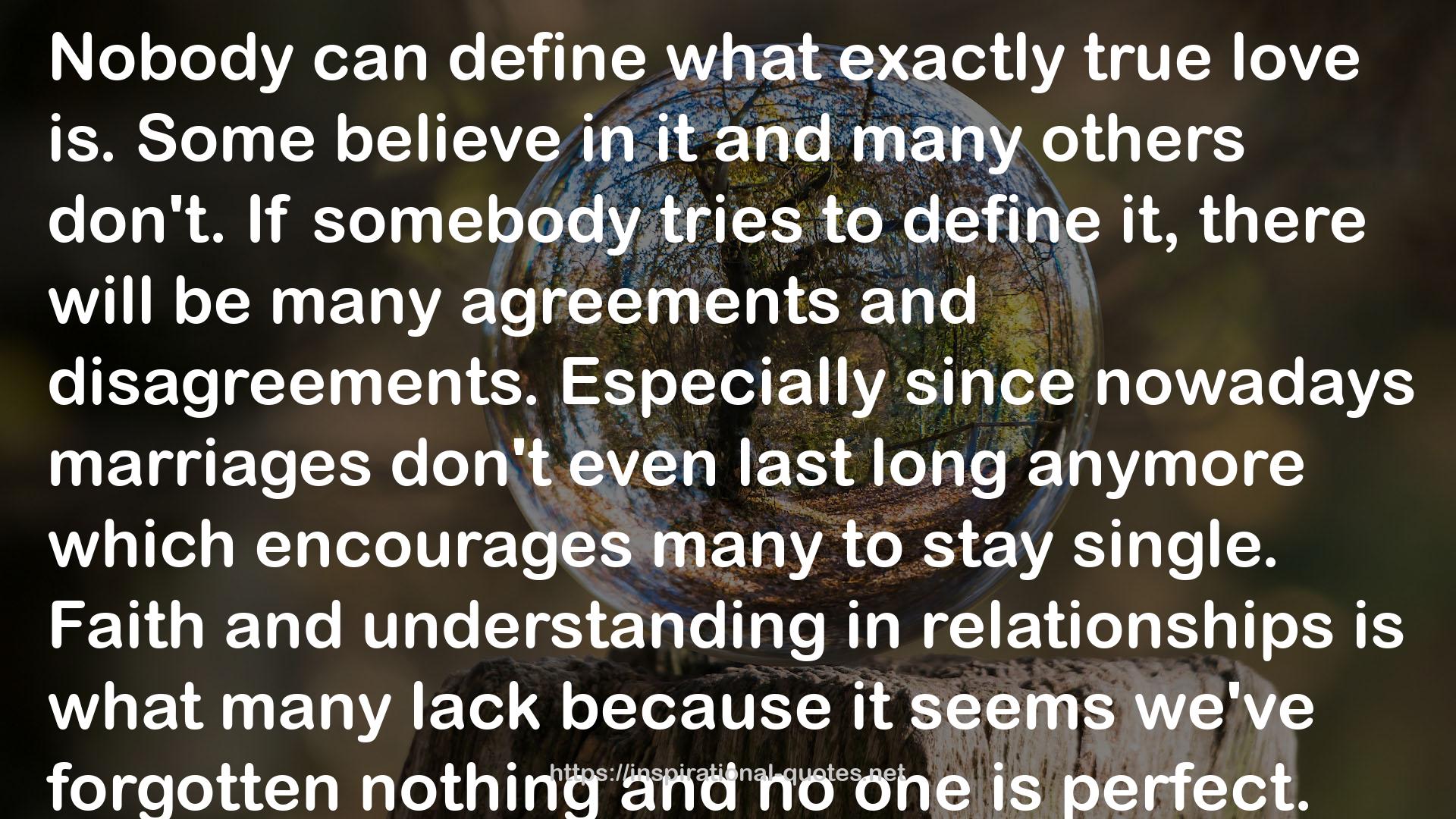 many agreements  QUOTES