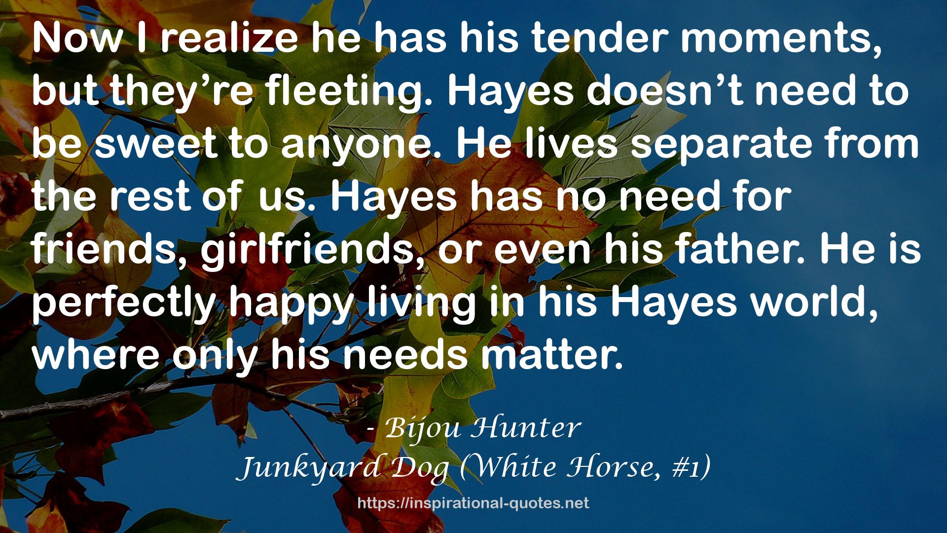 Junkyard Dog (White Horse, #1) QUOTES