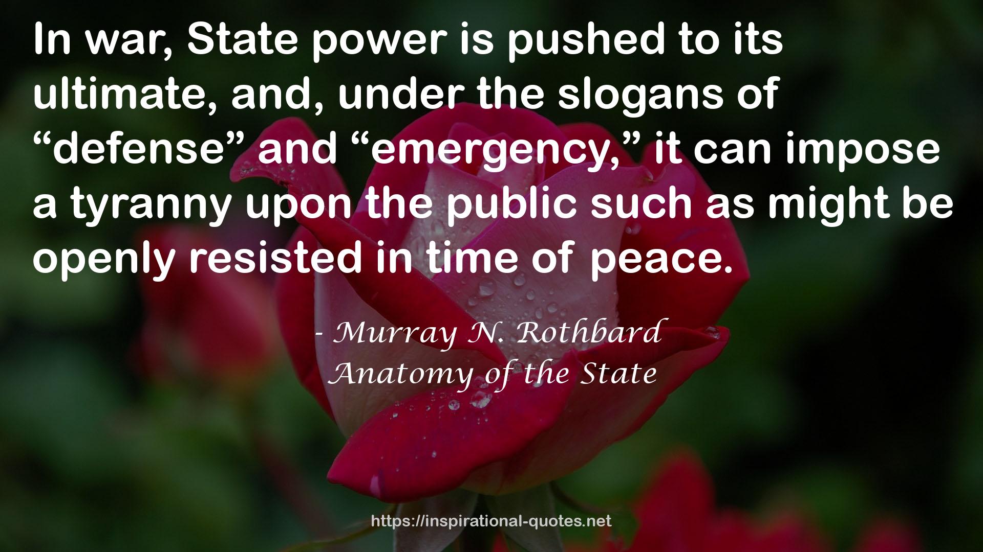 Murray N. Rothbard QUOTES