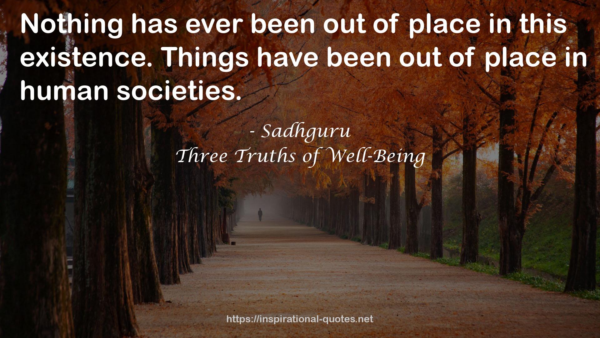 Three Truths of Well-Being QUOTES