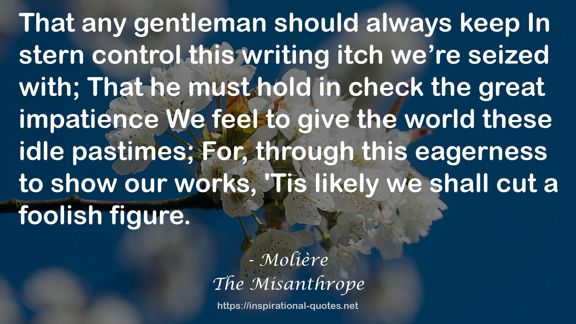 The Misanthrope QUOTES