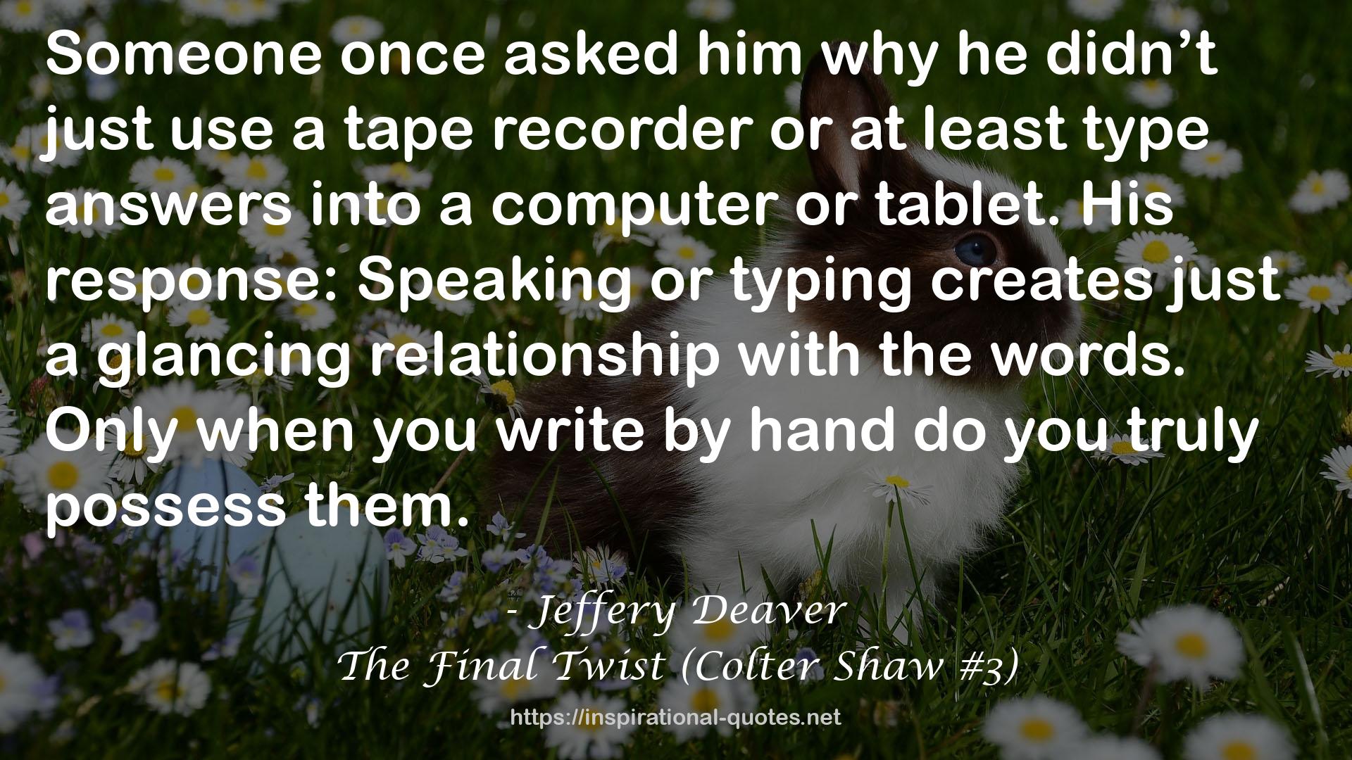The Final Twist (Colter Shaw #3) QUOTES