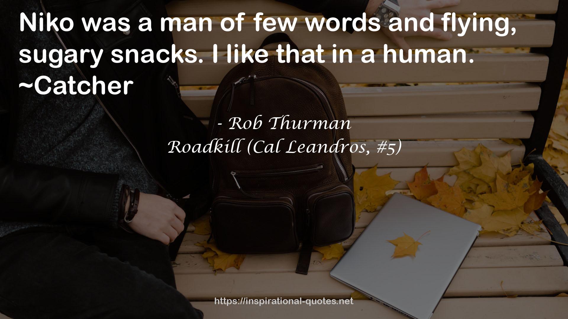 Roadkill (Cal Leandros, #5) QUOTES