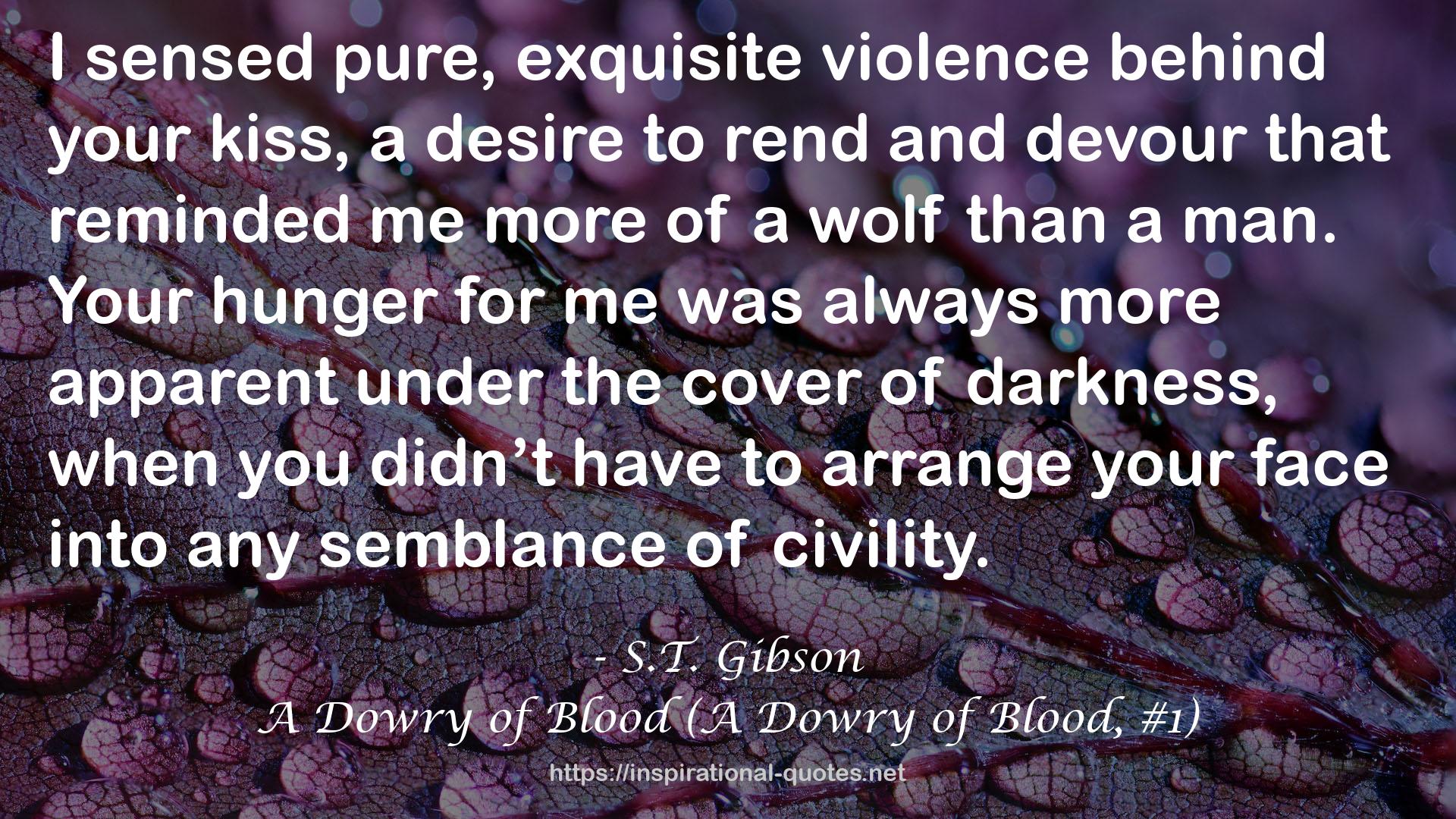 A Dowry of Blood (A Dowry of Blood, #1) QUOTES