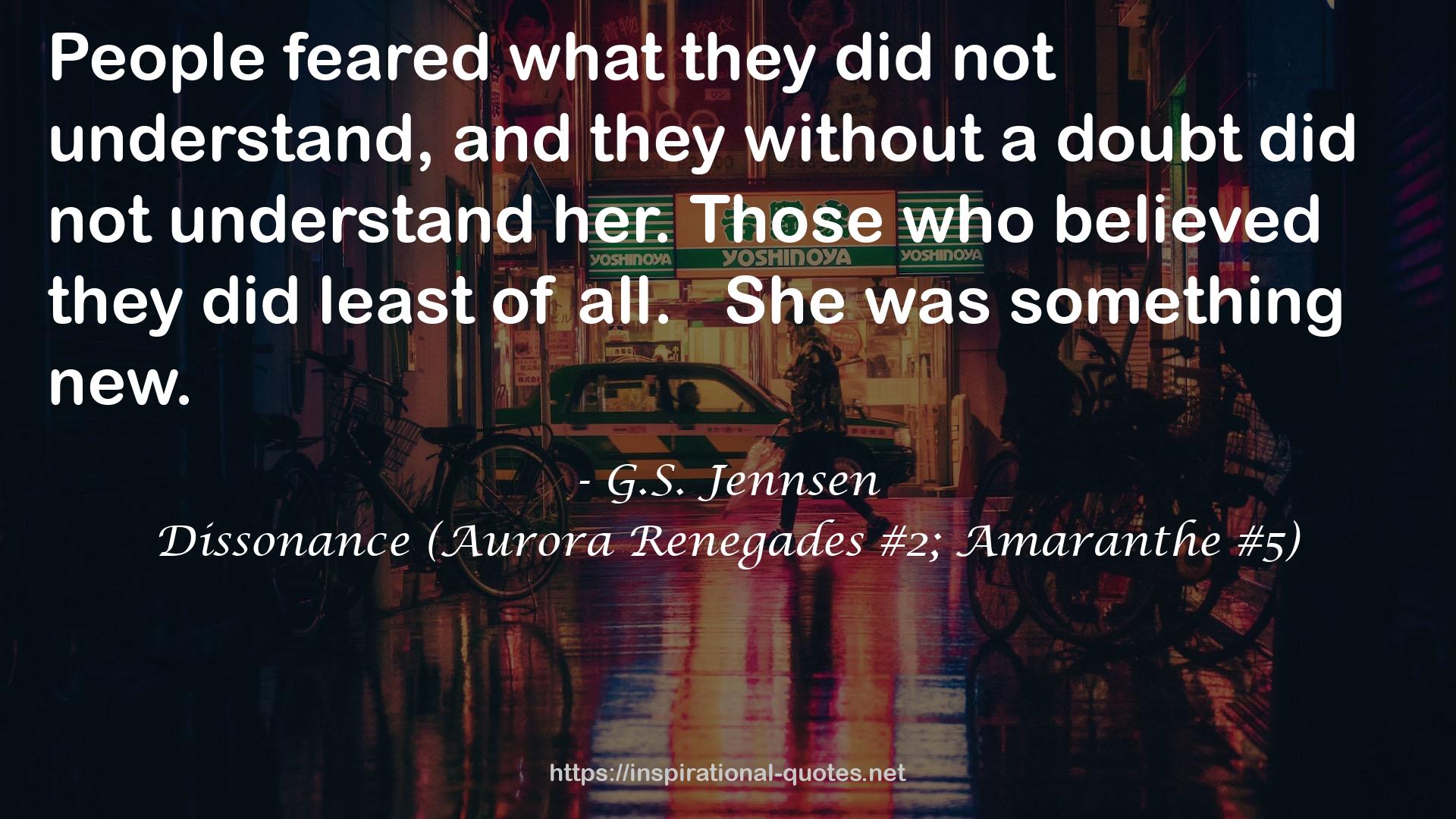 Dissonance (Aurora Renegades #2; Amaranthe #5) QUOTES