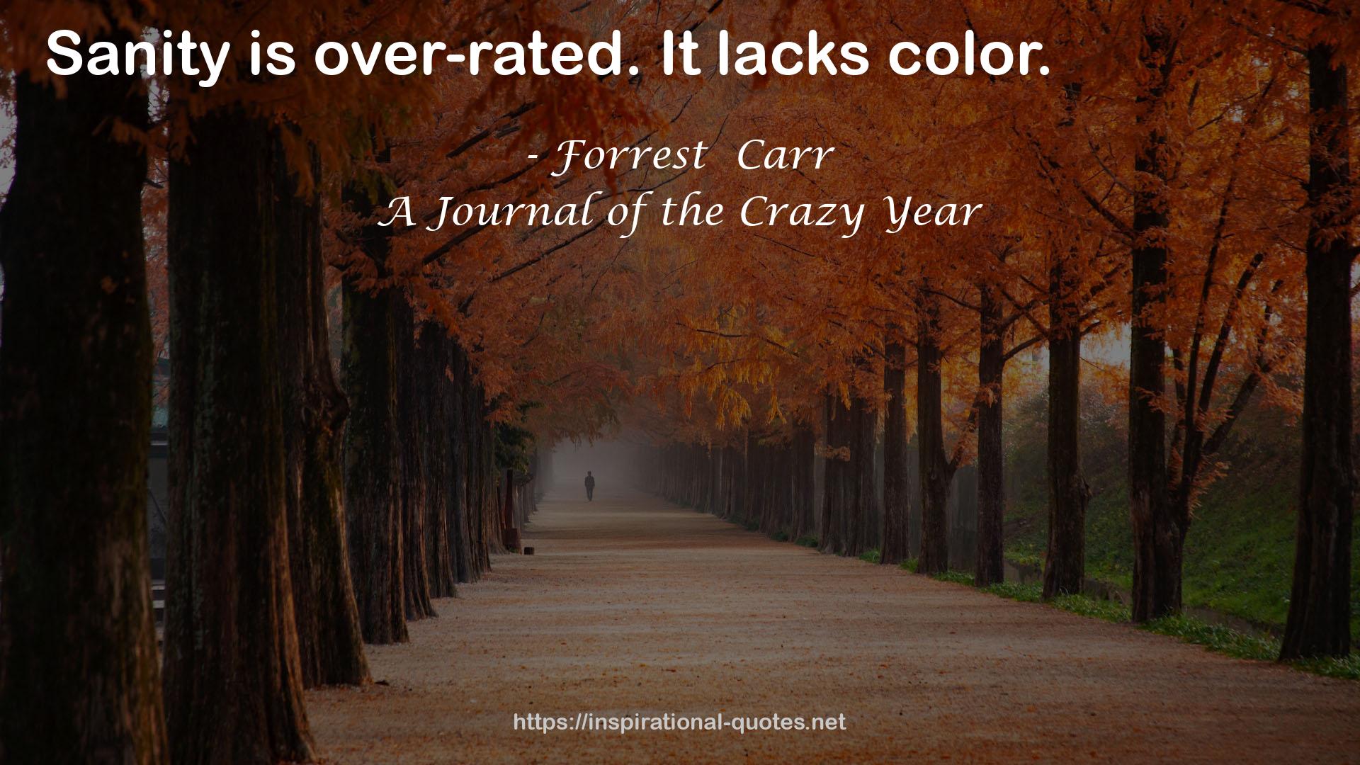 A Journal of the Crazy Year QUOTES