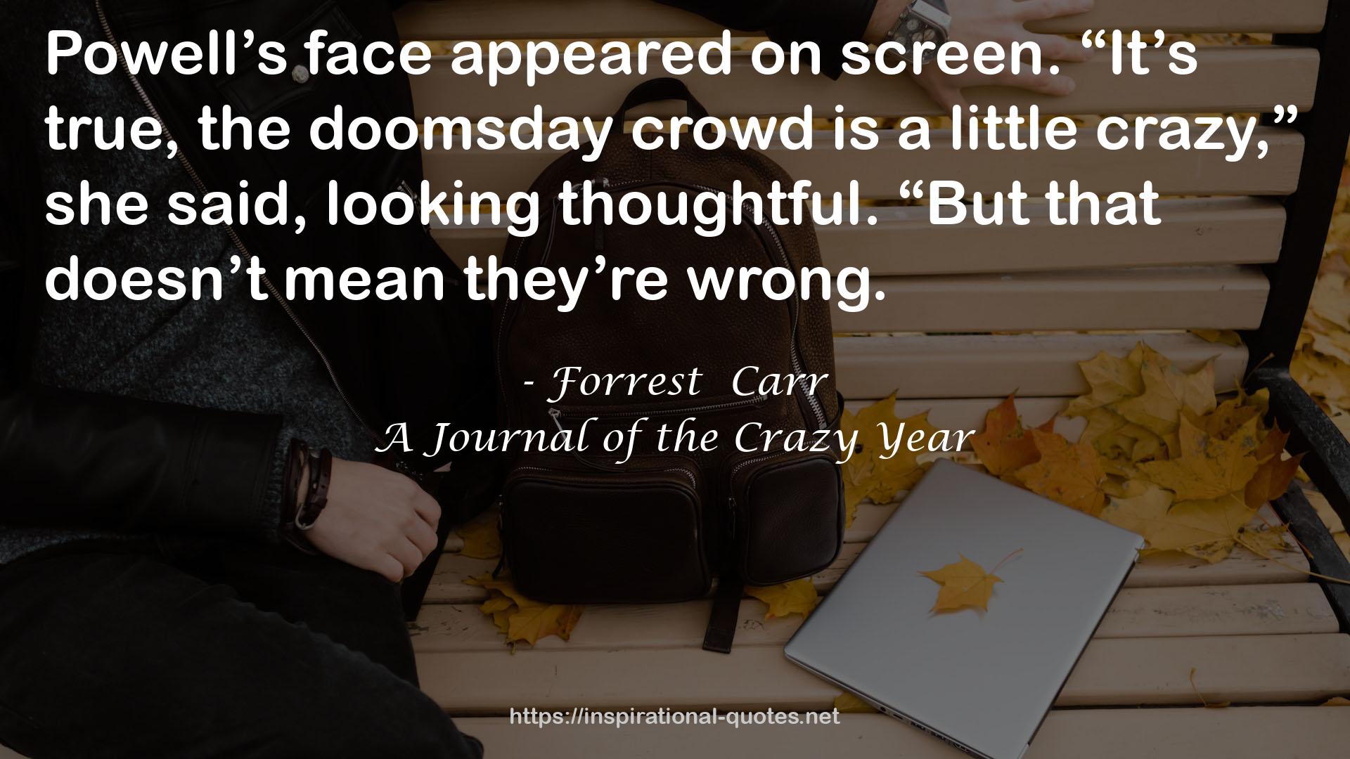 the doomsday crowd  QUOTES