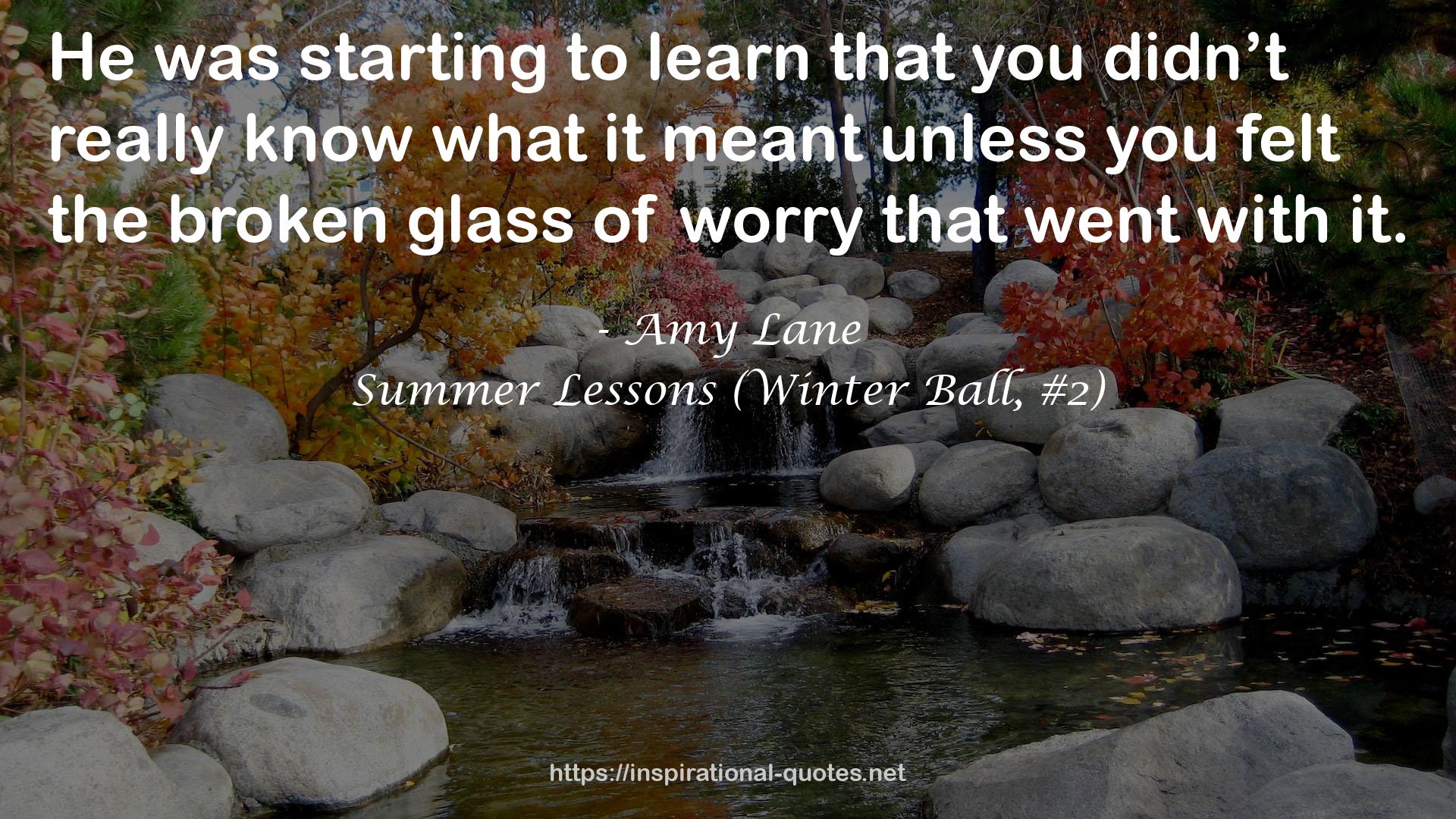 Summer Lessons (Winter Ball, #2) QUOTES