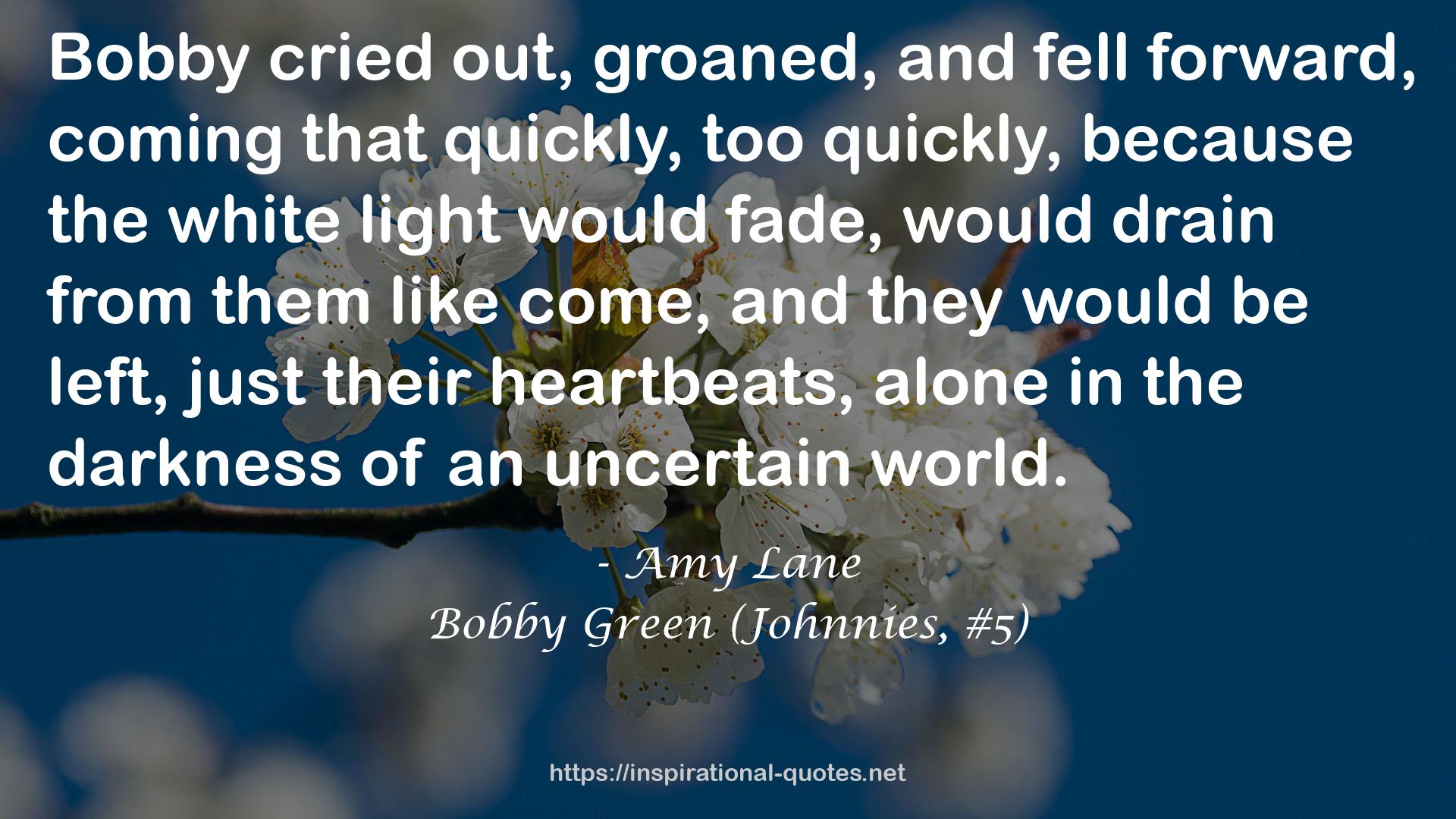 Bobby Green (Johnnies, #5) QUOTES