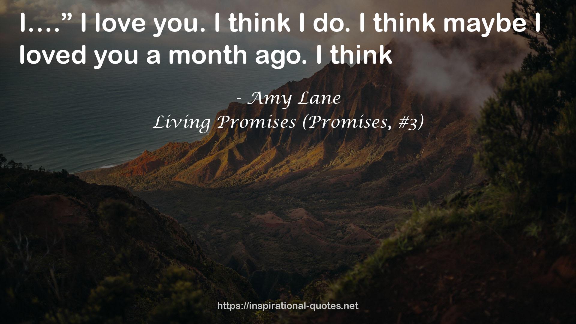 Living Promises (Promises, #3) QUOTES