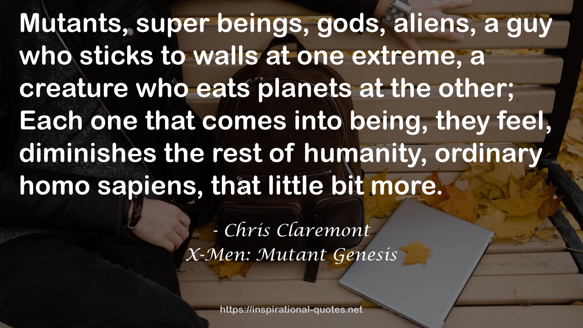 X-Men: Mutant Genesis QUOTES