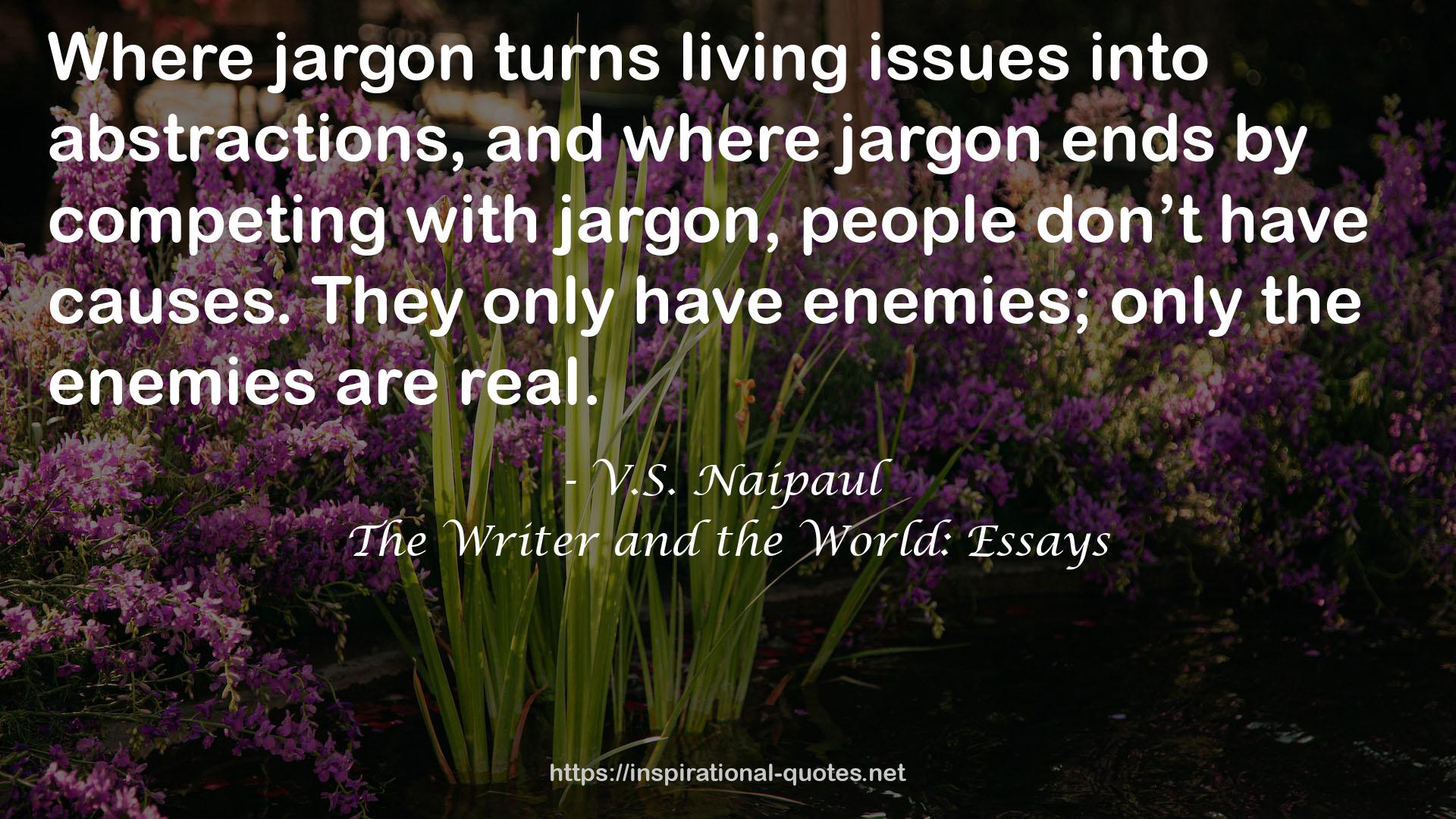The Writer and the World: Essays QUOTES