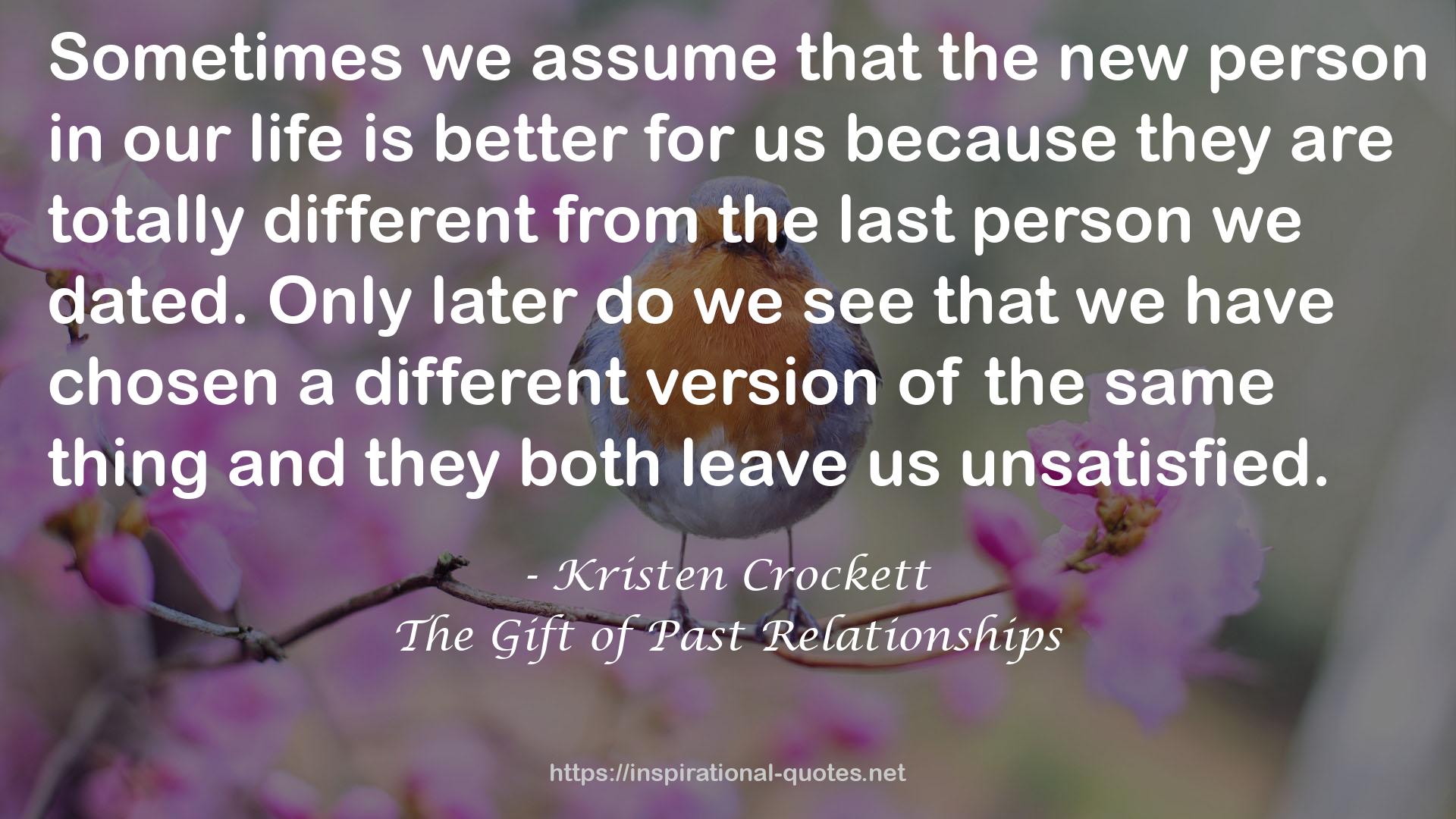 The Gift of Past Relationships QUOTES