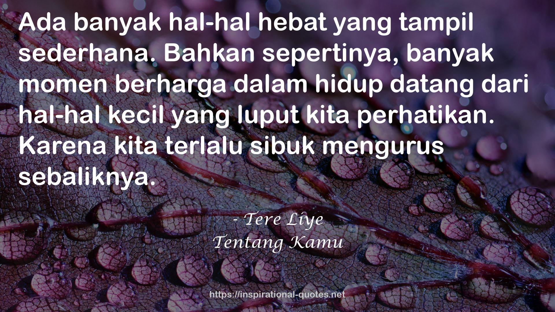 Tentang Kamu QUOTES