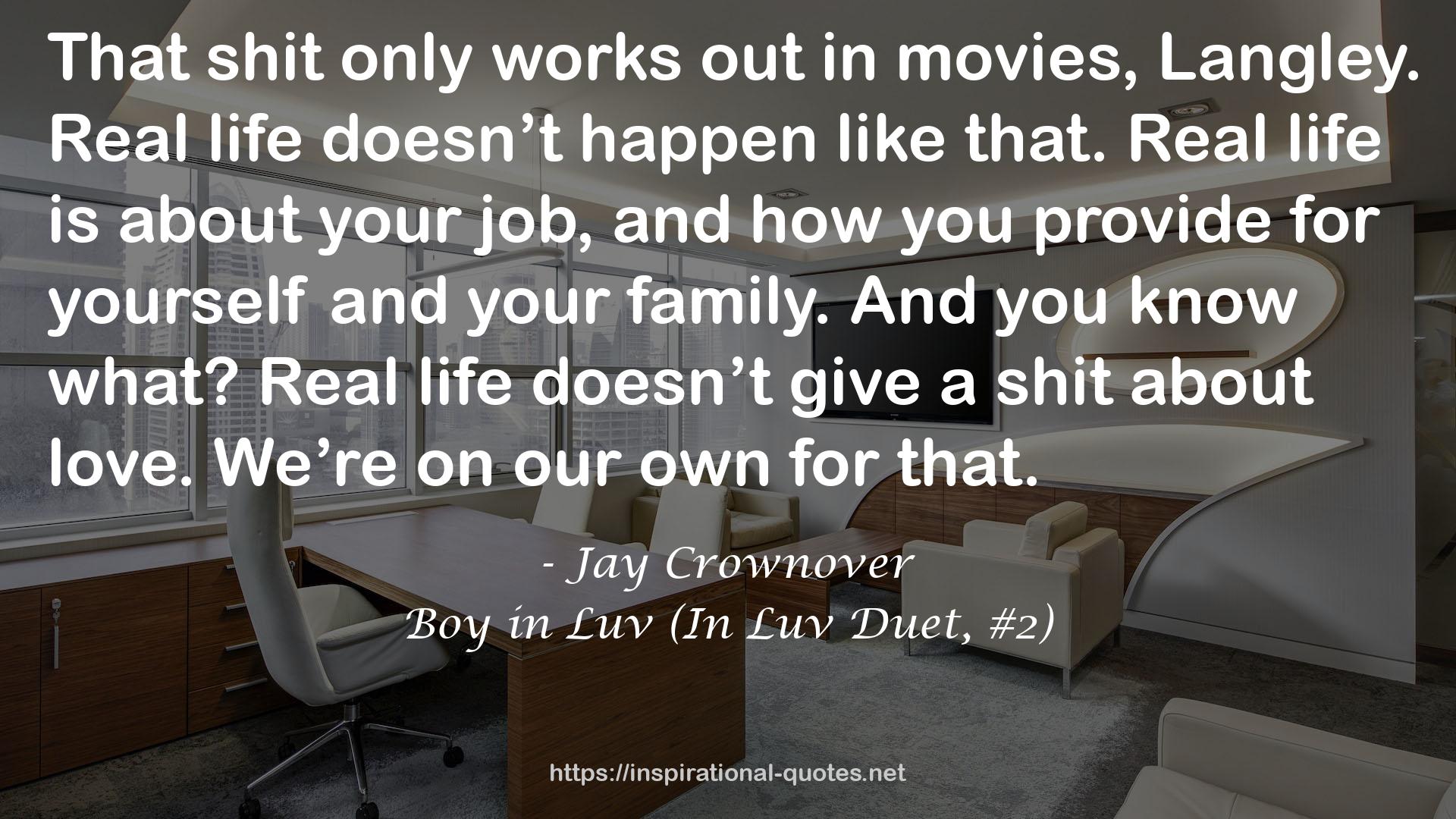 Boy in Luv (In Luv Duet, #2) QUOTES